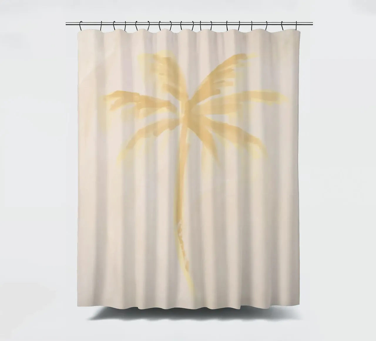 Pastello Boho Coastal Tropical Abstract Palm Coconut Tree tenda da doccia da This Wild Soul - Illustration