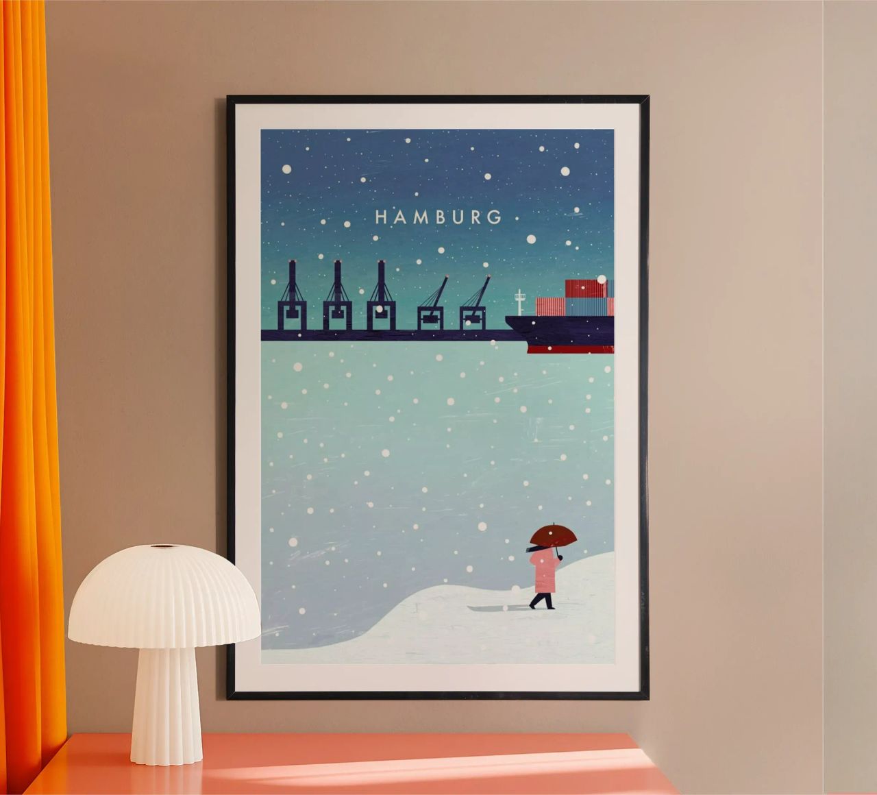 Hamburg Im Winter Poster von Katinka Reinke