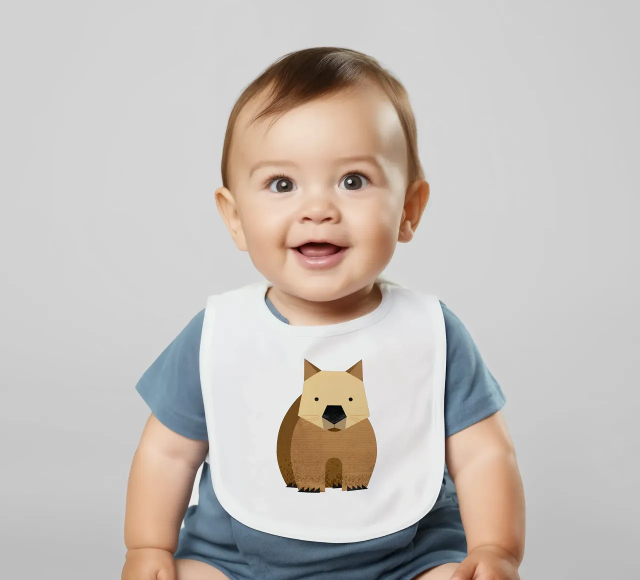 Vombato capriccioso bavaglino da The Printed Sparrow