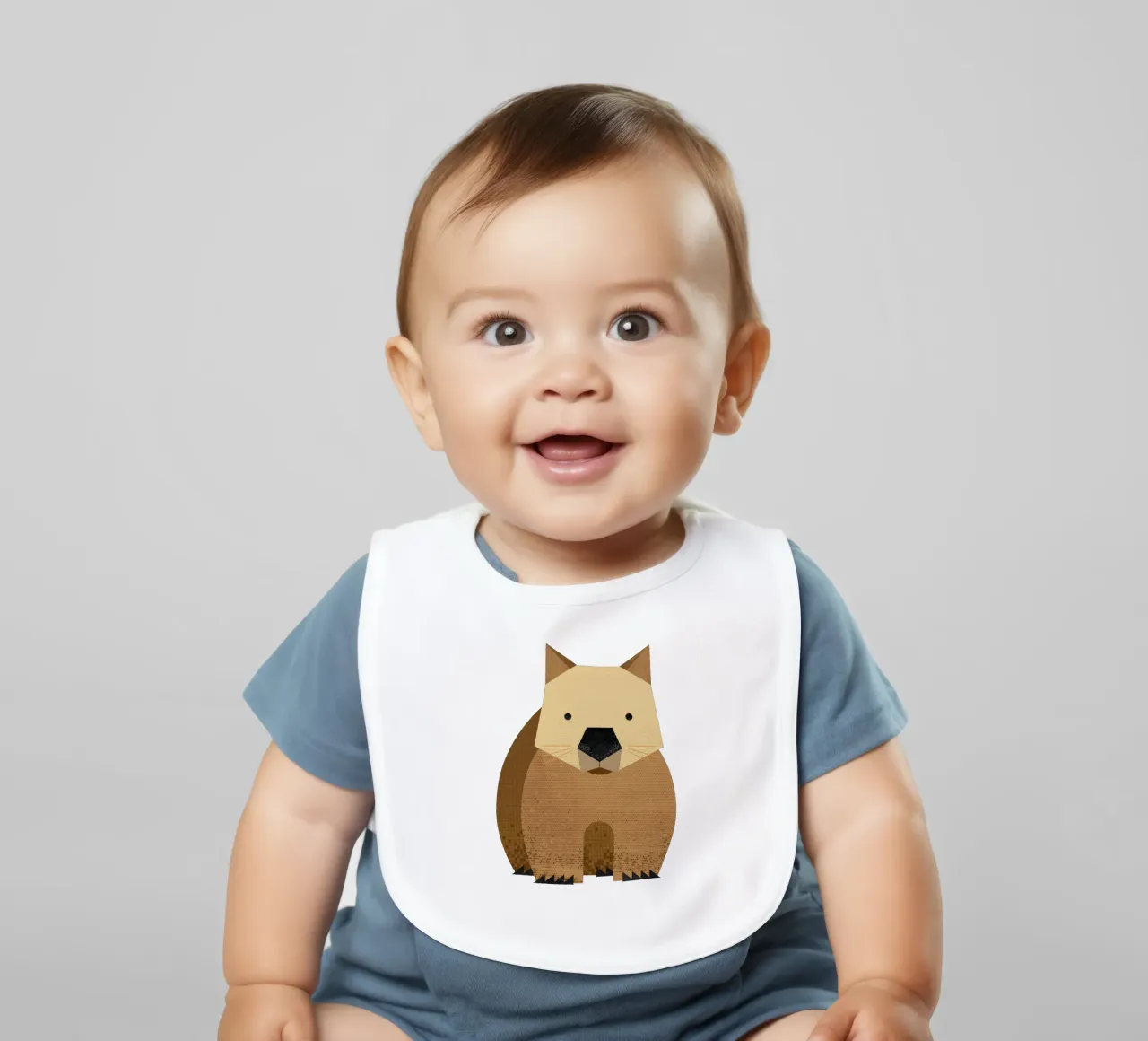 Vombato capriccioso bavaglino da The Printed Sparrow