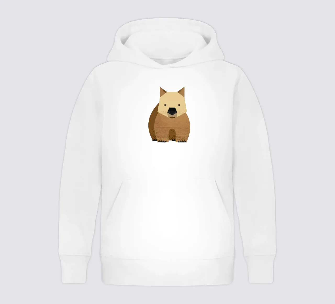 Whimsy Wombat sweat à capuche enfant de The Printed Sparrow