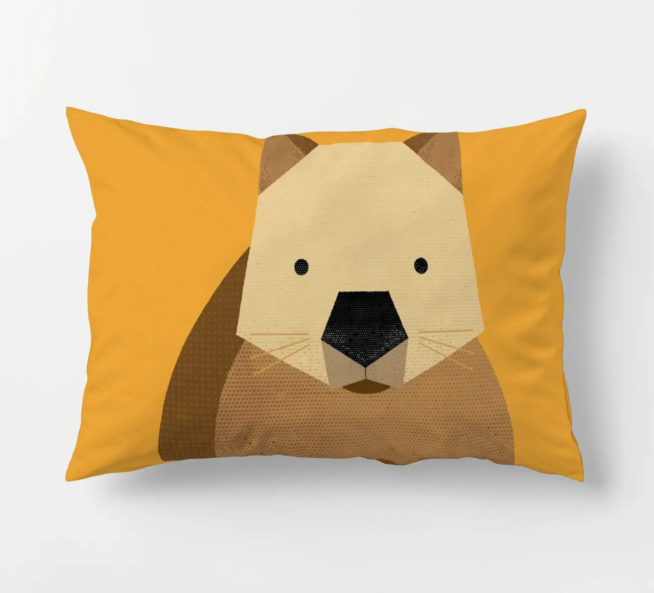 Whimsy Wombat decorative cushion by The Printed Sparrow