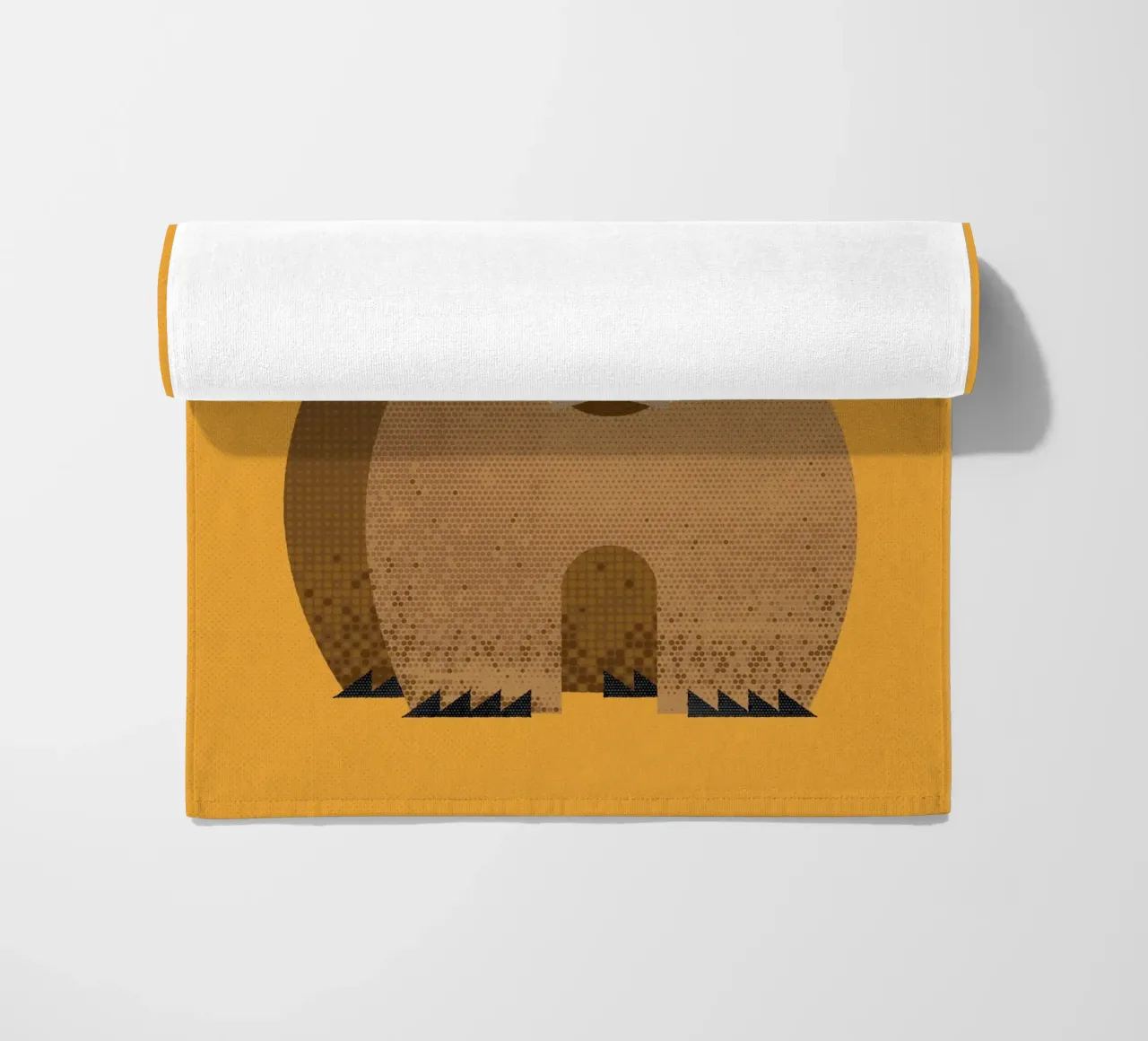 Vombato capriccioso telo mare da The Printed Sparrow