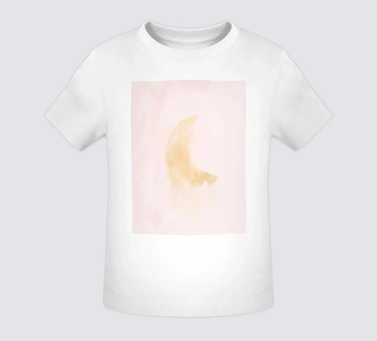 Boho pastello Rosa e giallo astratto sognante luna crescente maglietta neonato da This Wild Soul - Illustration