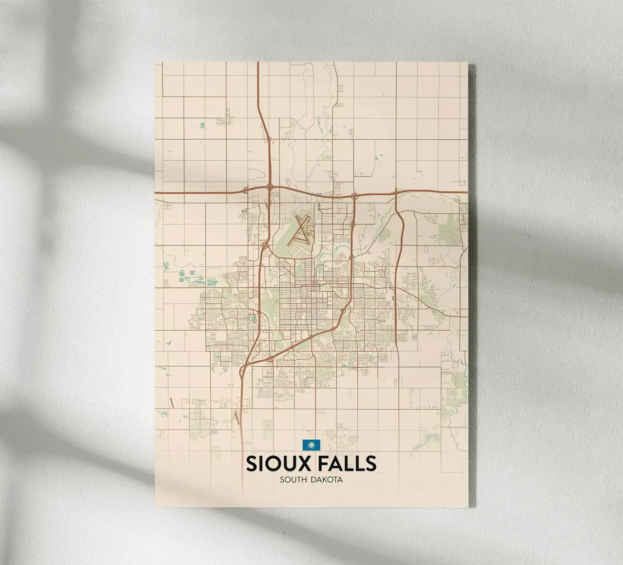 Sioux Falls SD acrylic glass by Jacob W MICKELSON