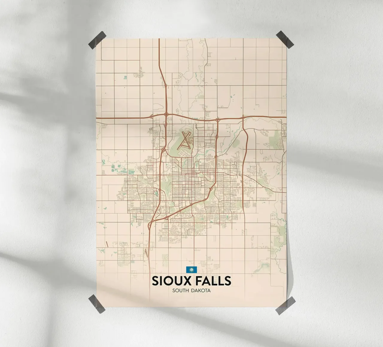 Sioux Falls SD poster da Jacob W MICKELSON