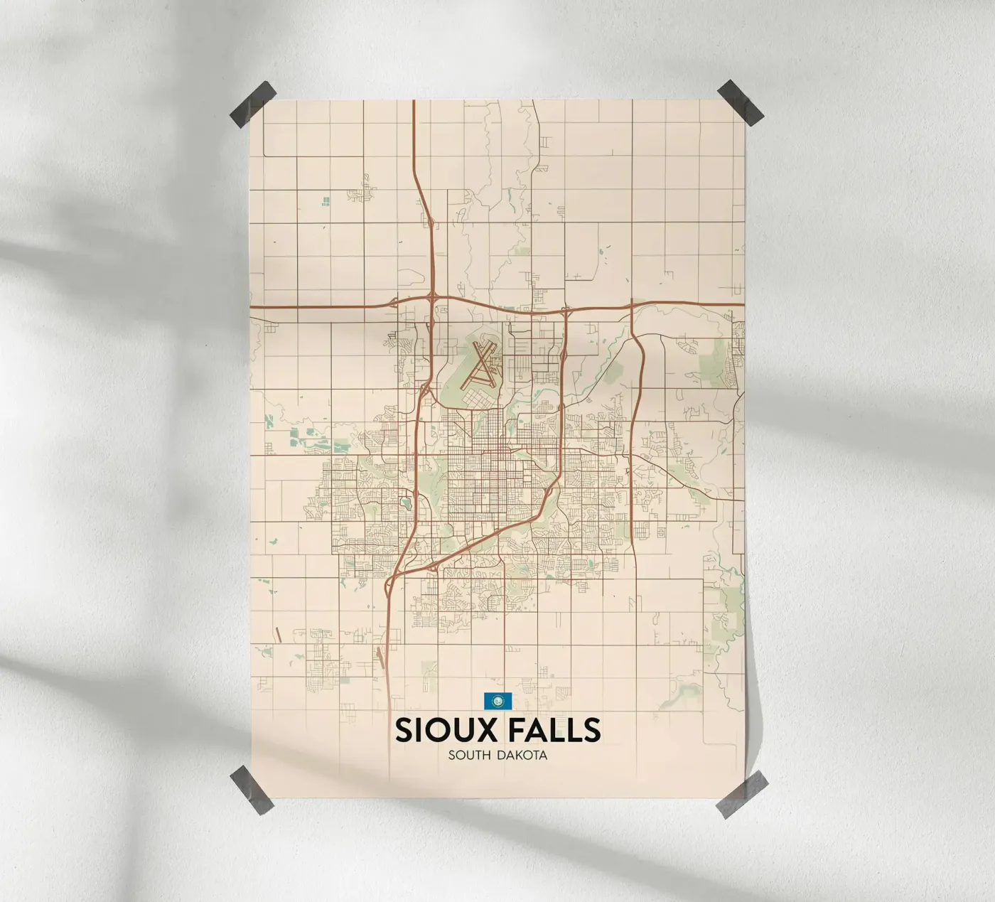 Sioux Falls SD poster da Jacob W MICKELSON