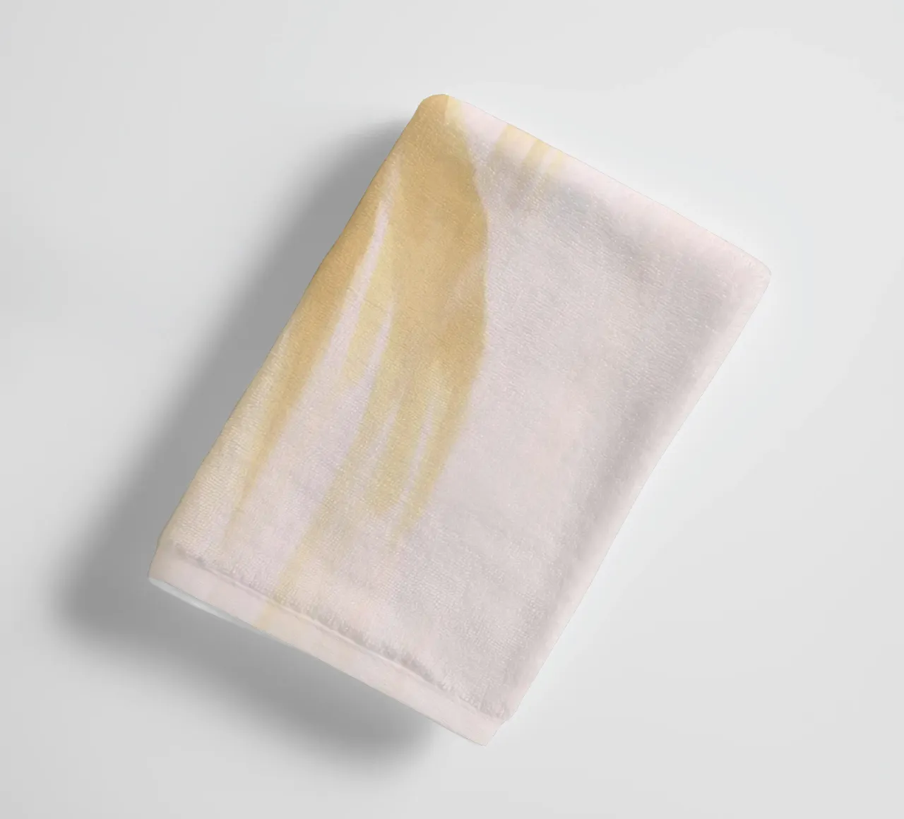 Peinture abstraite Boho Palmiers Cocotiers Pastel Rose Jaune serviette de bain de This Wild Soul - Illustration