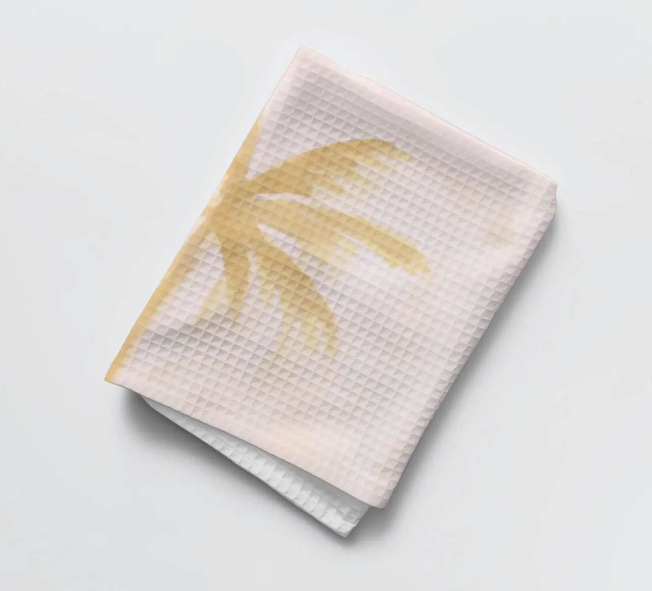 Peinture abstraite Boho Palmiers Cocotiers Pastel Rose Jaune torchon de This Wild Soul - Illustration