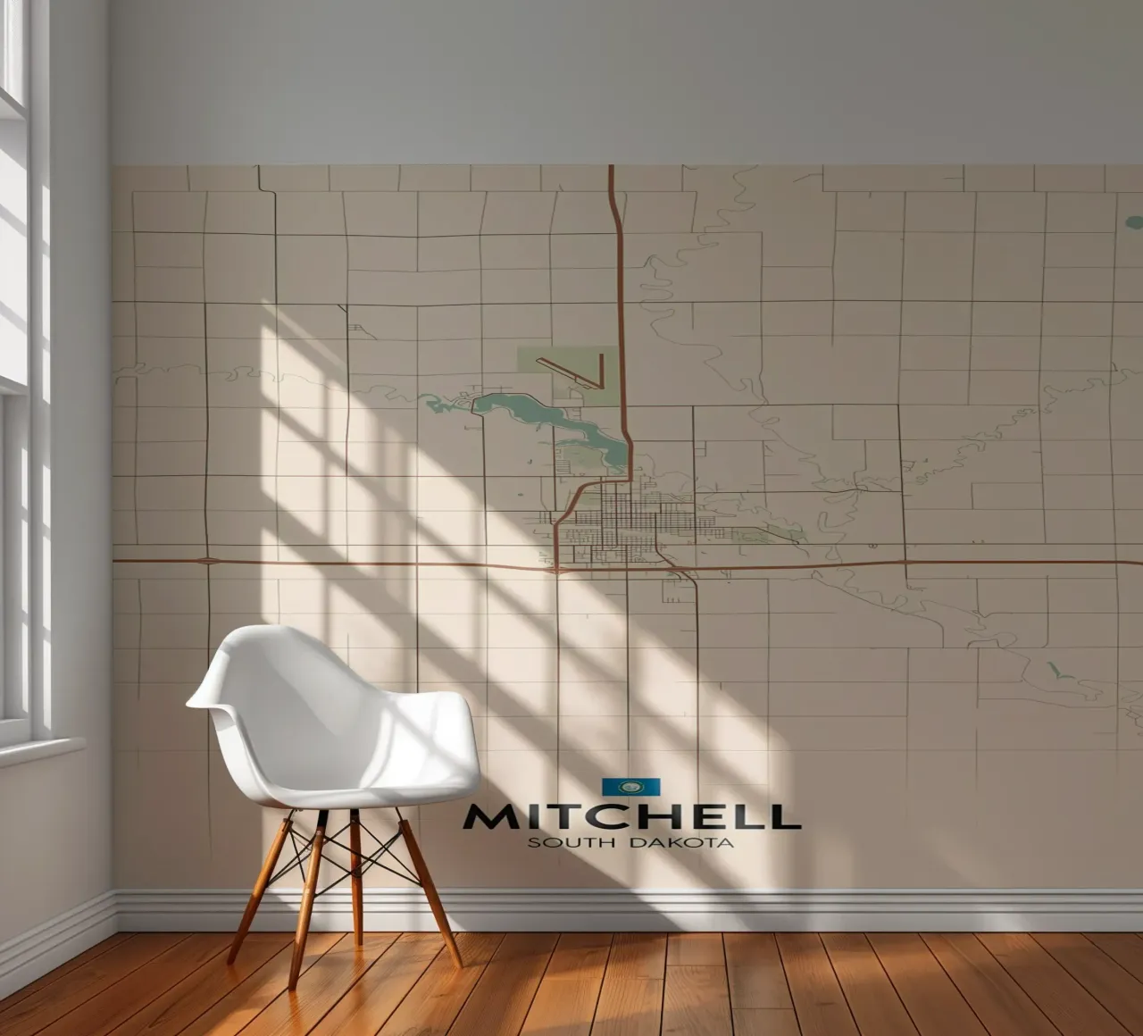 Mitchell SD fotobehang van Jacob W MICKELSON