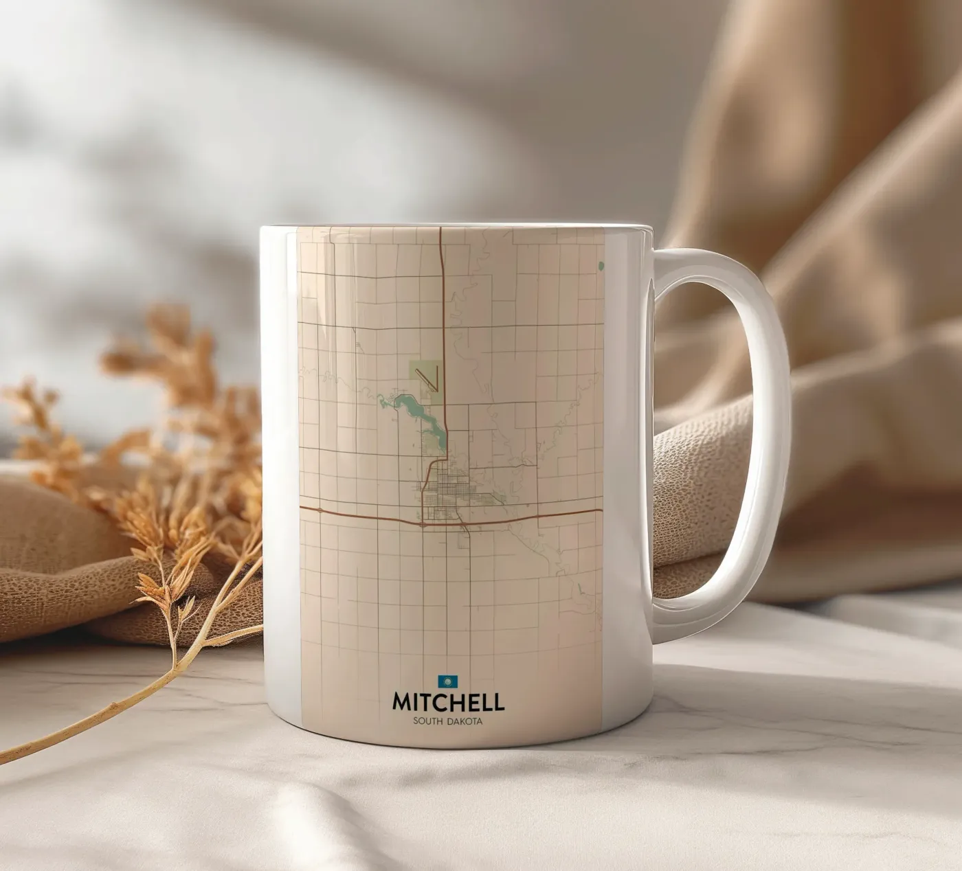 Mitchell SD ceramic mug by Jacob W MICKELSON