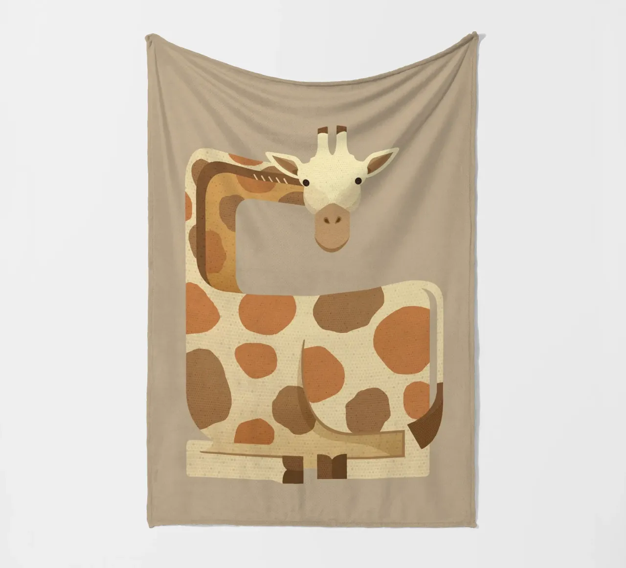Whimsy Giraffe Fleecedecke von The Printed Sparrow