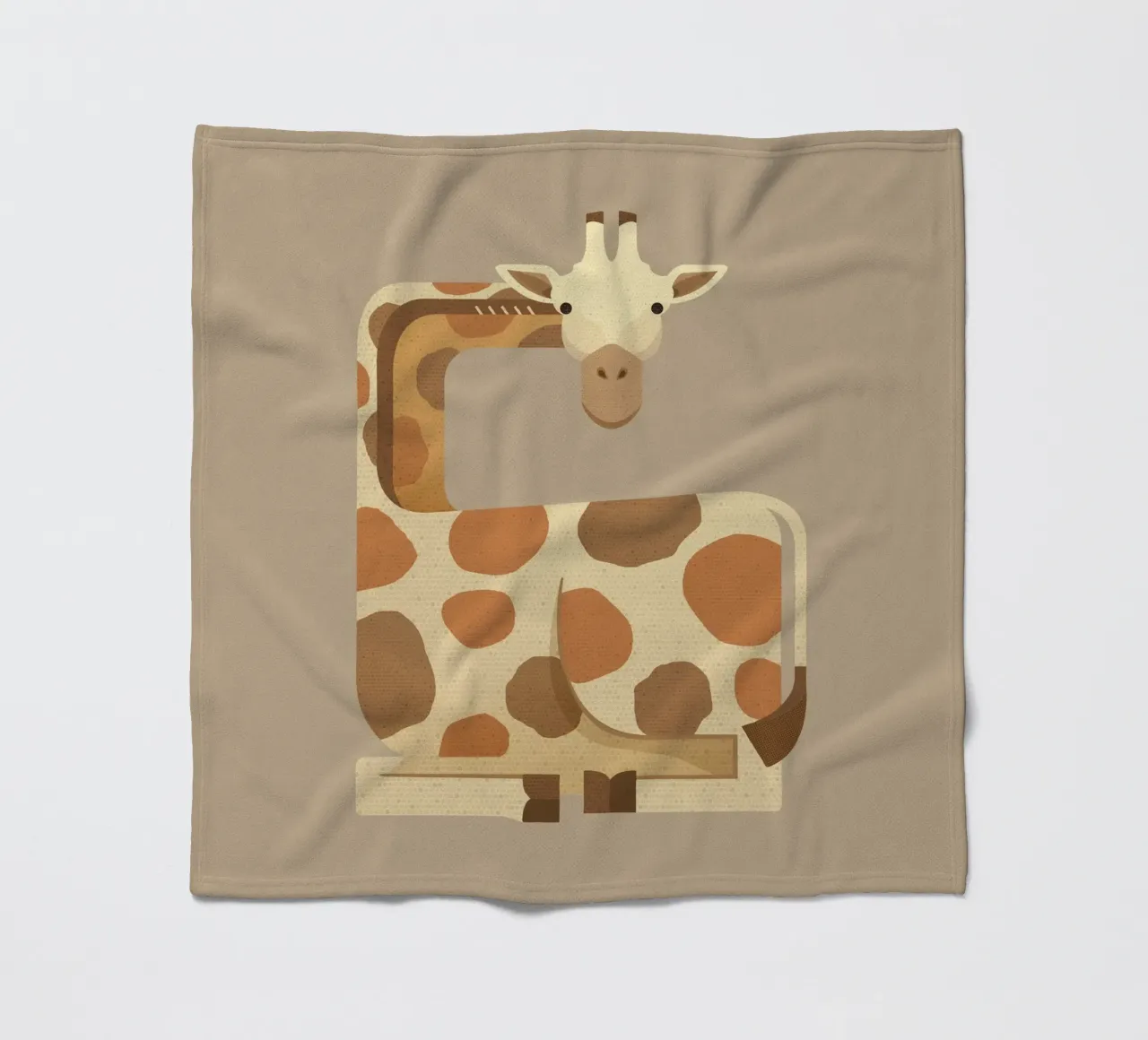 Whimsy Giraffe Fleecedecke von The Printed Sparrow