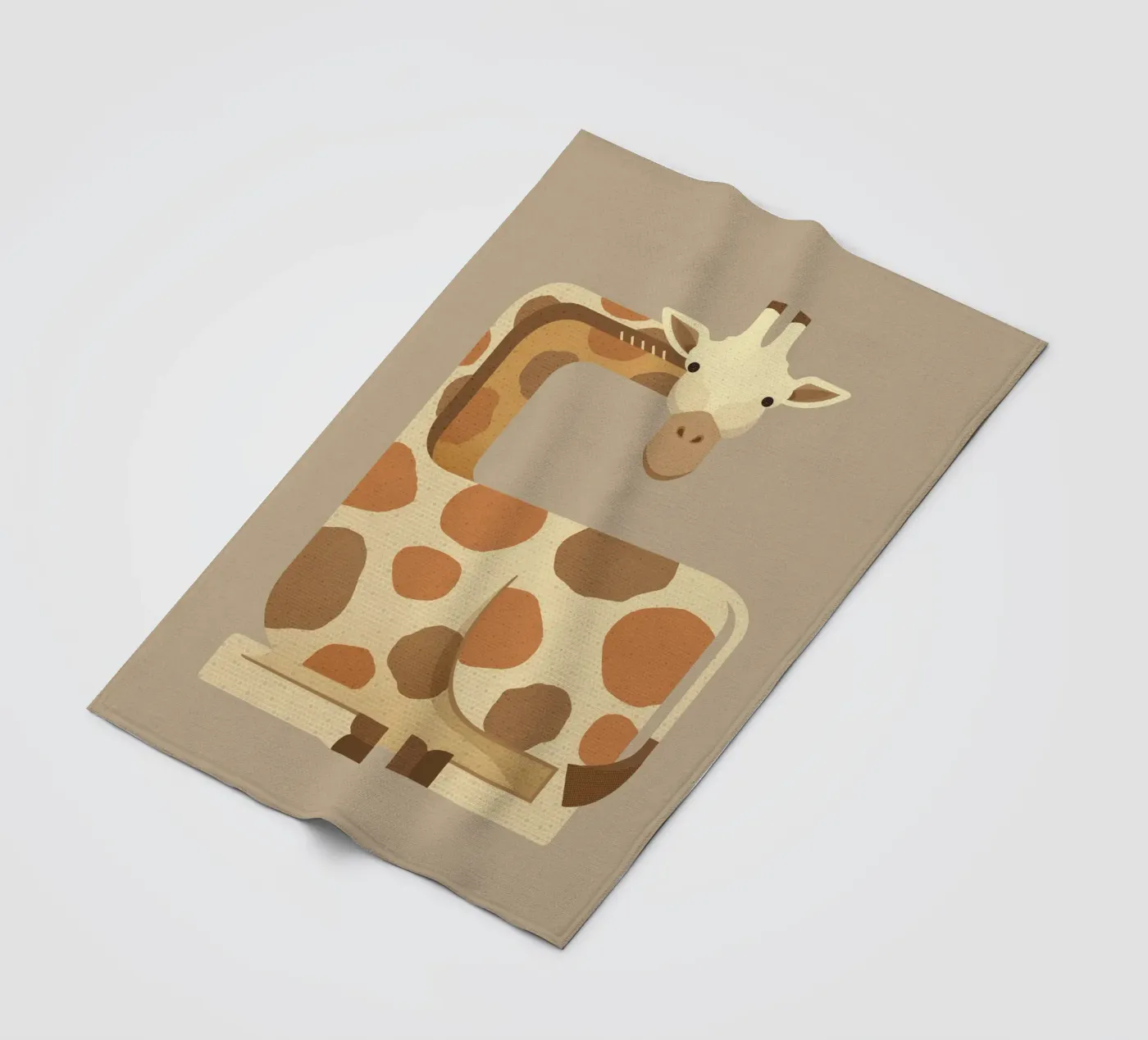 Whimsy Giraffe coperta in pile da The Printed Sparrow