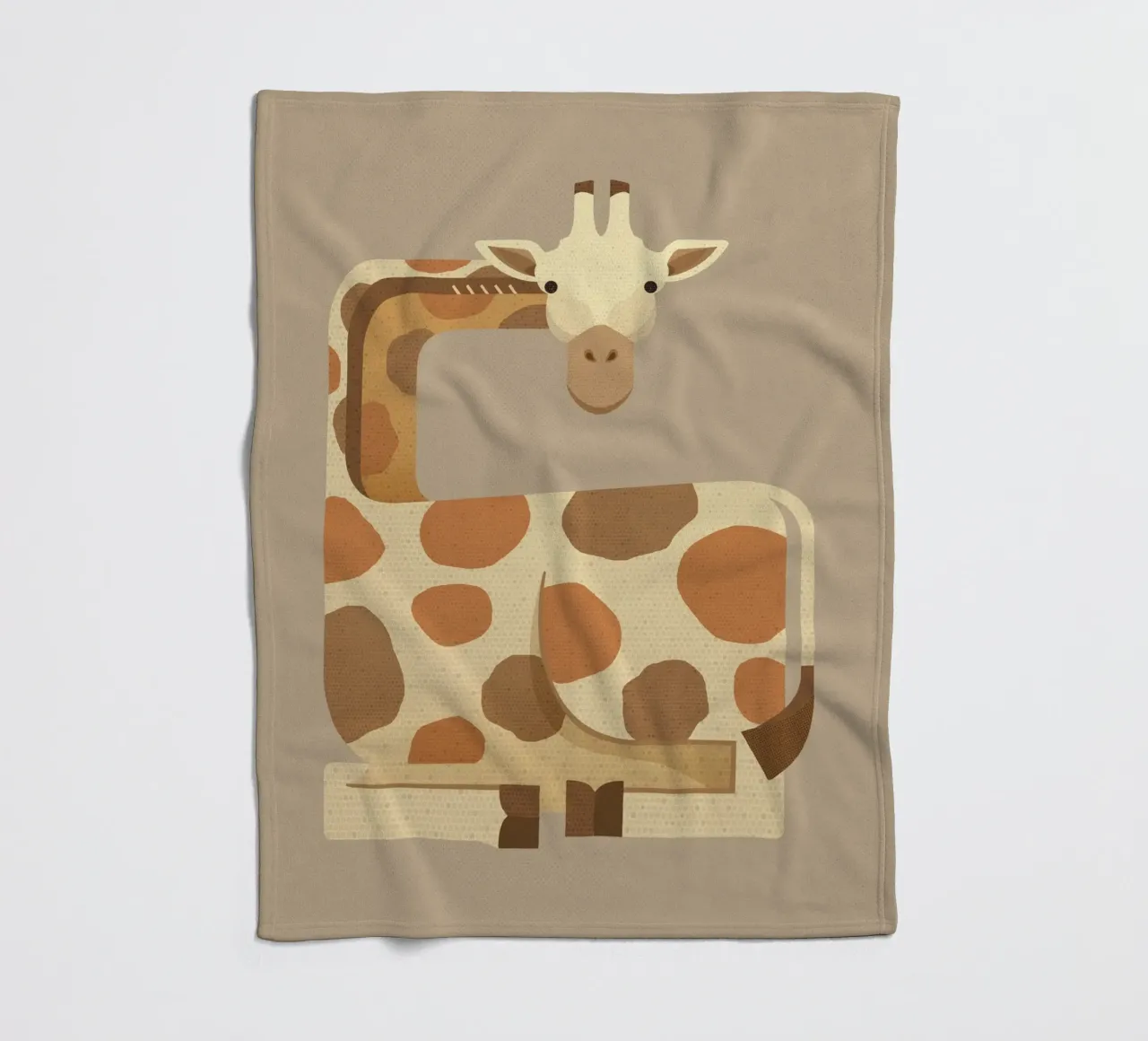 Whimsy Giraffe Fleecedecke von The Printed Sparrow