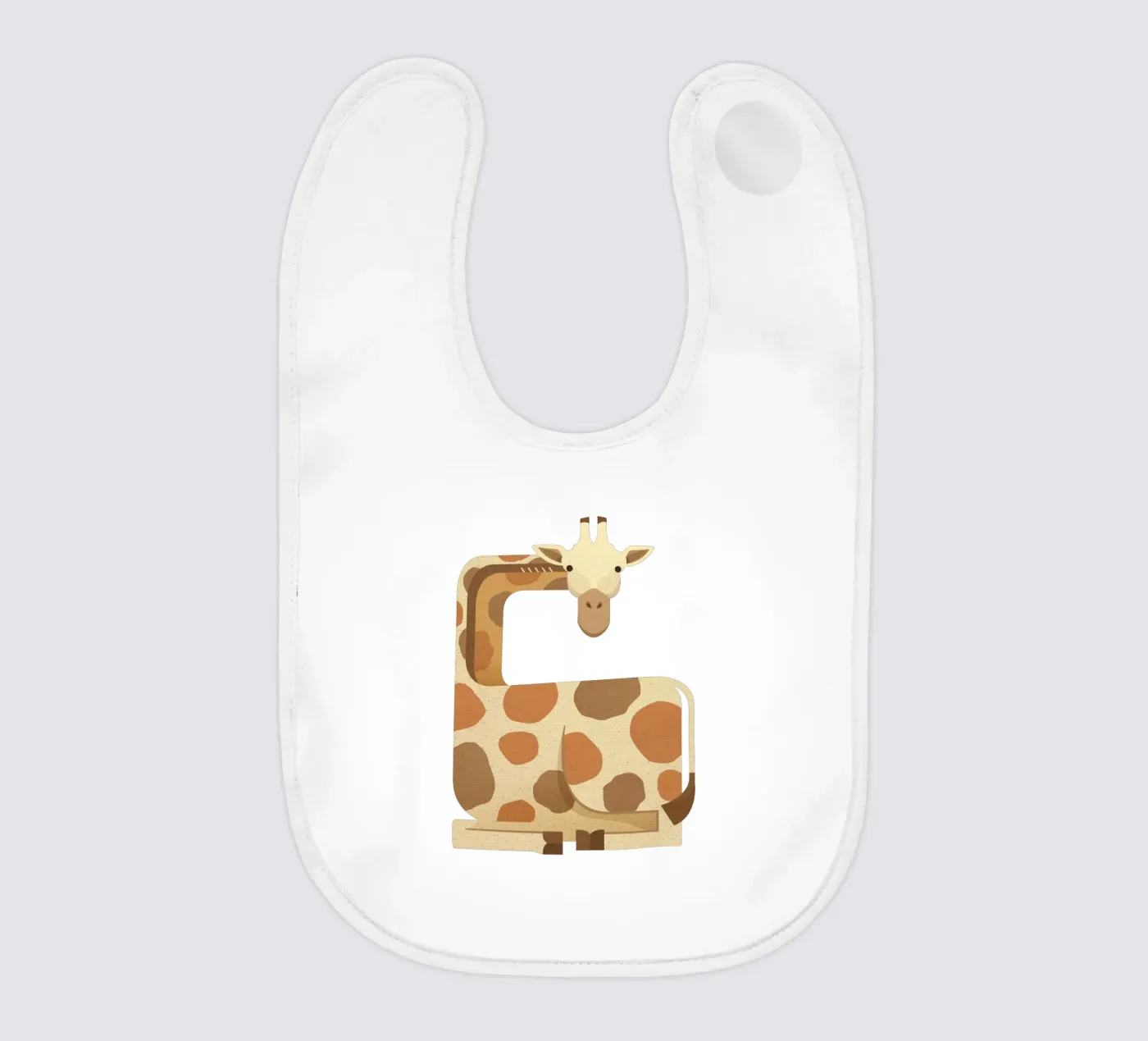 Whimsy Giraffe bavaglino da The Printed Sparrow