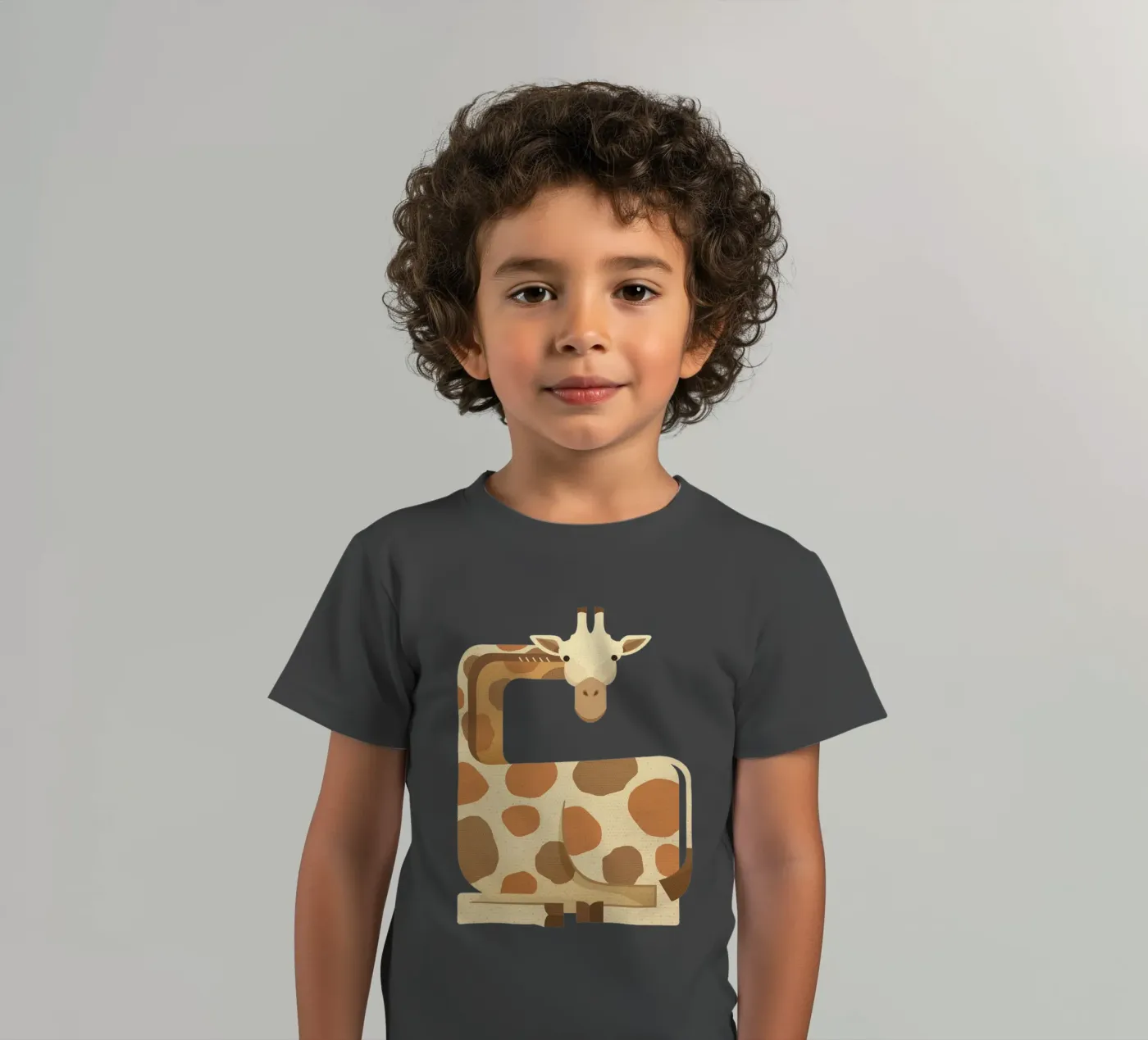 Whimsy Giraffe t-shirt bambini da The Printed Sparrow