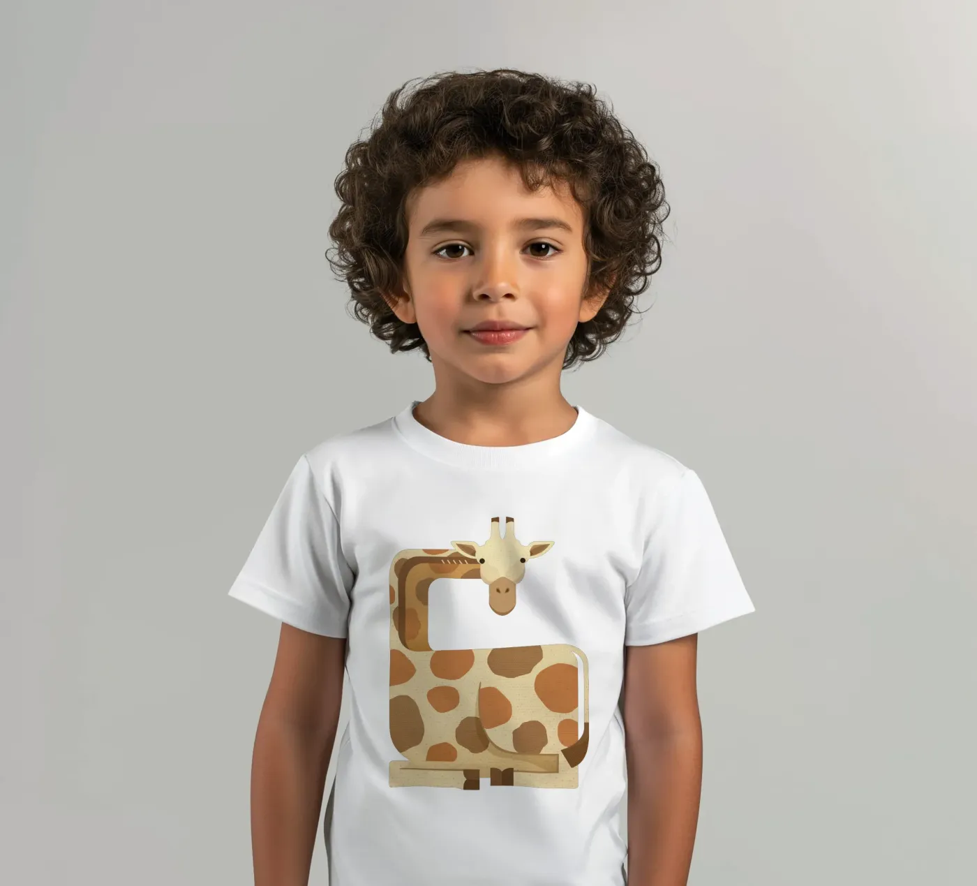 Whimsy Giraffe t-shirt bambini da The Printed Sparrow