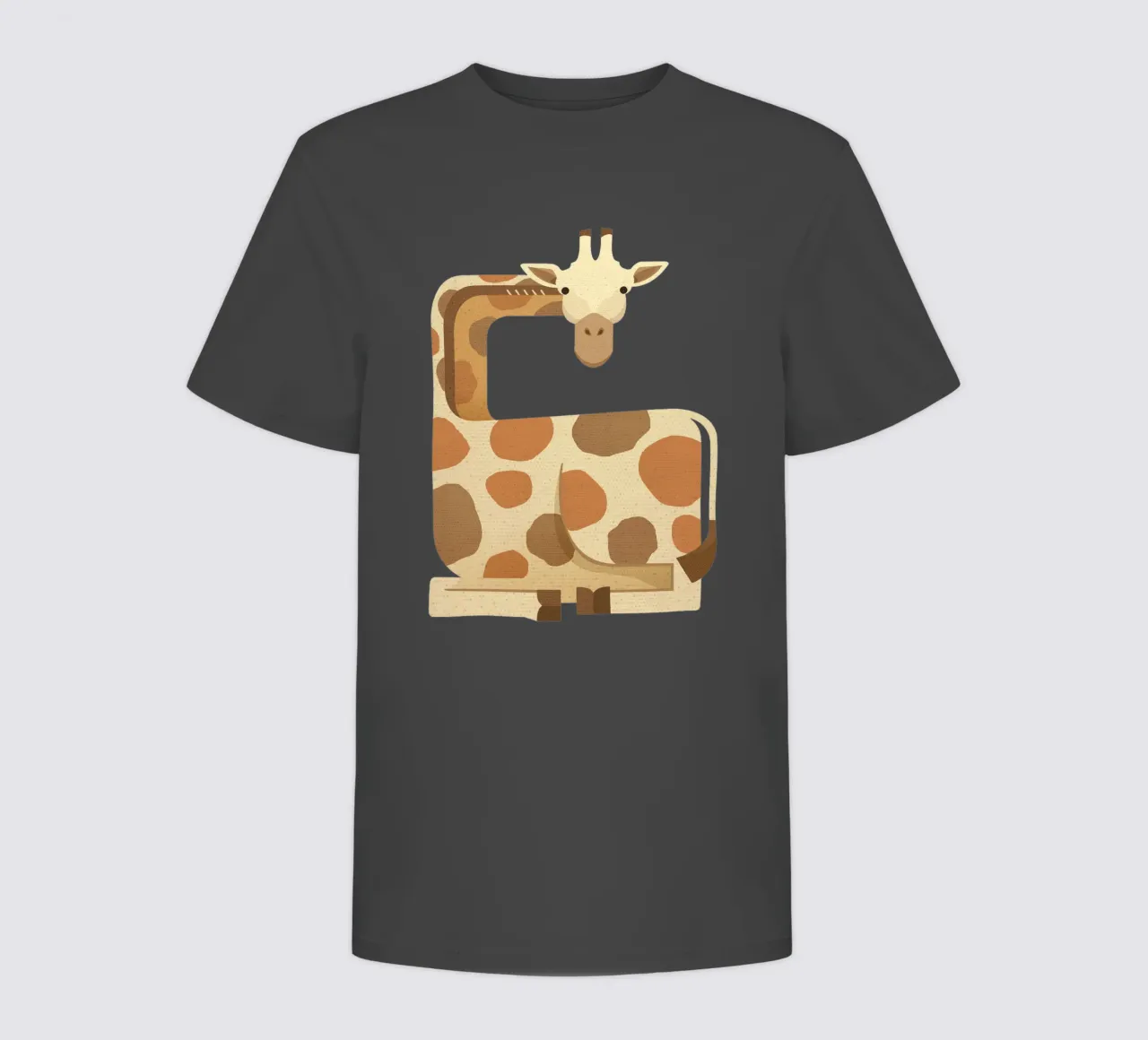 Whimsy Giraffe t-shirt bambini da The Printed Sparrow