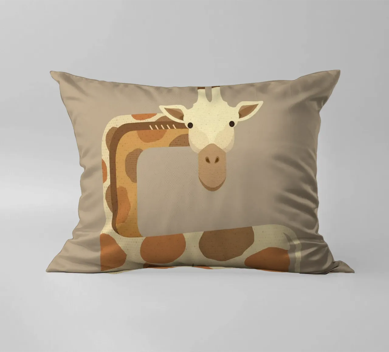 Whimsy Giraffe cuscino da The Printed Sparrow