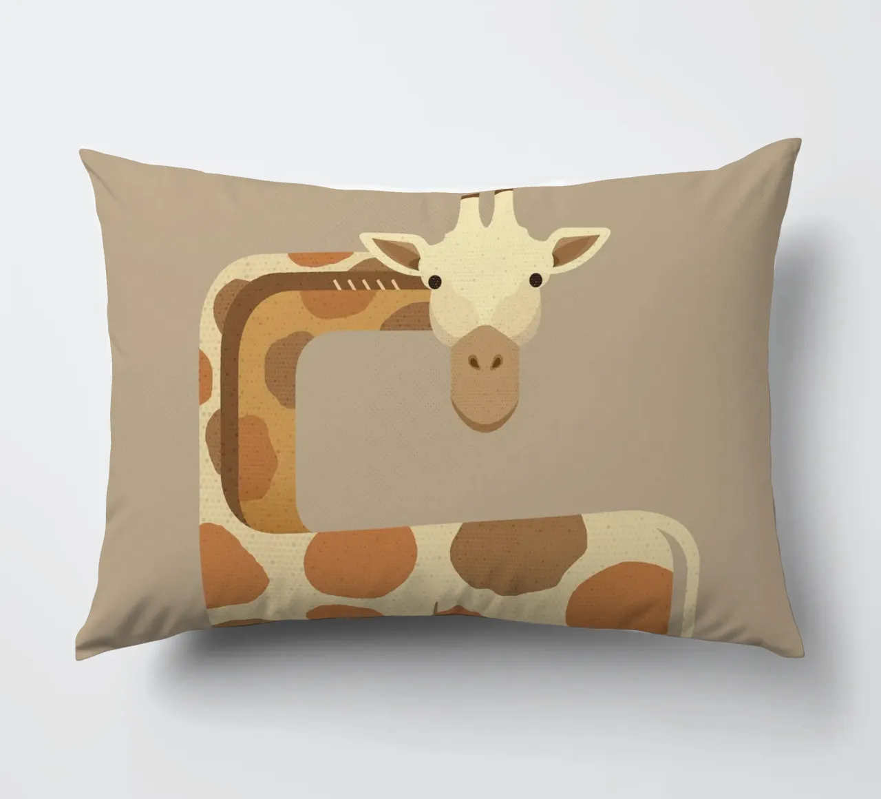 Whimsy Giraffe cuscino da The Printed Sparrow