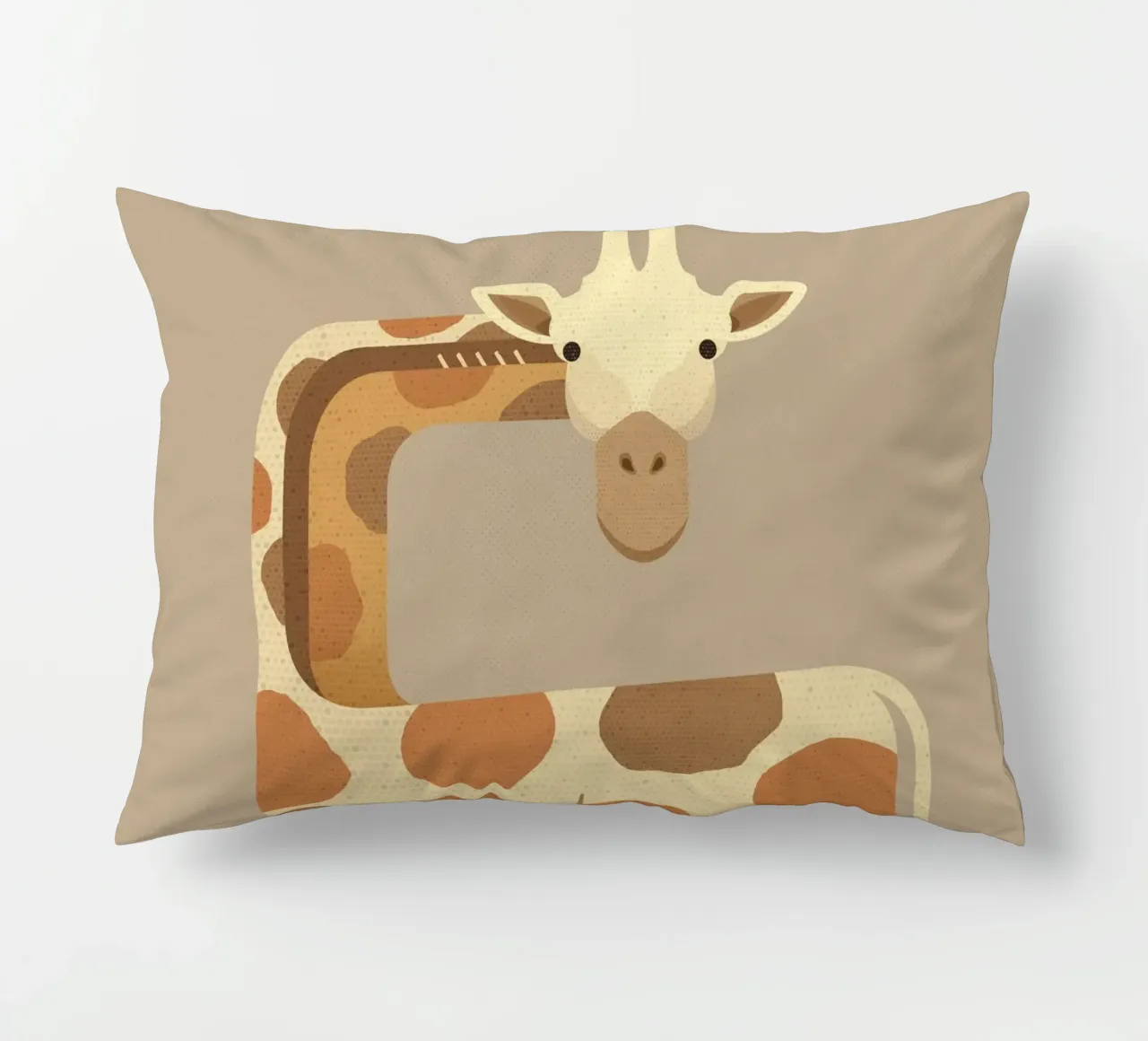 Whimsy Giraffe cuscino da The Printed Sparrow