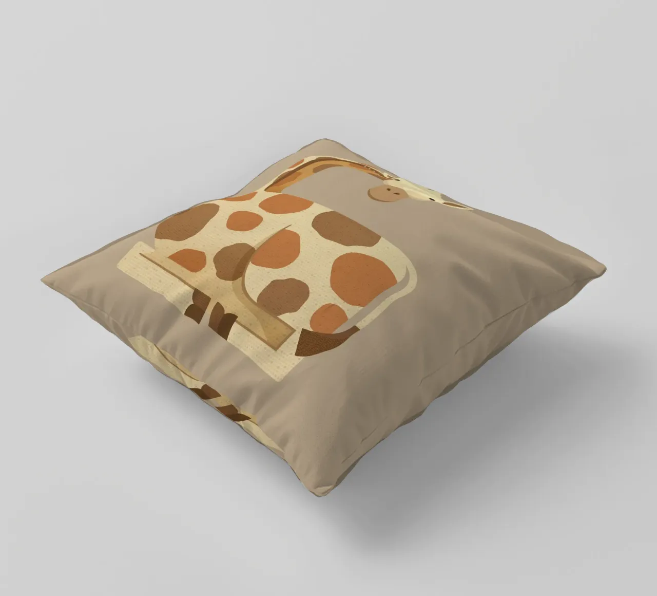 Whimsy Giraffe cuscino da The Printed Sparrow