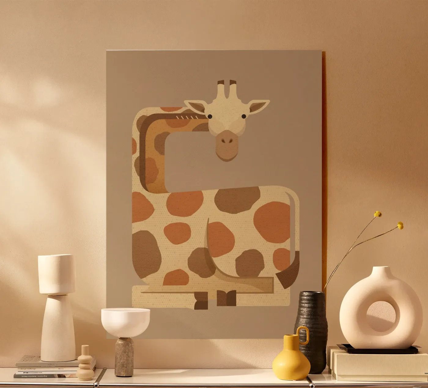 Whimsy Giraffe plexiglass da The Printed Sparrow