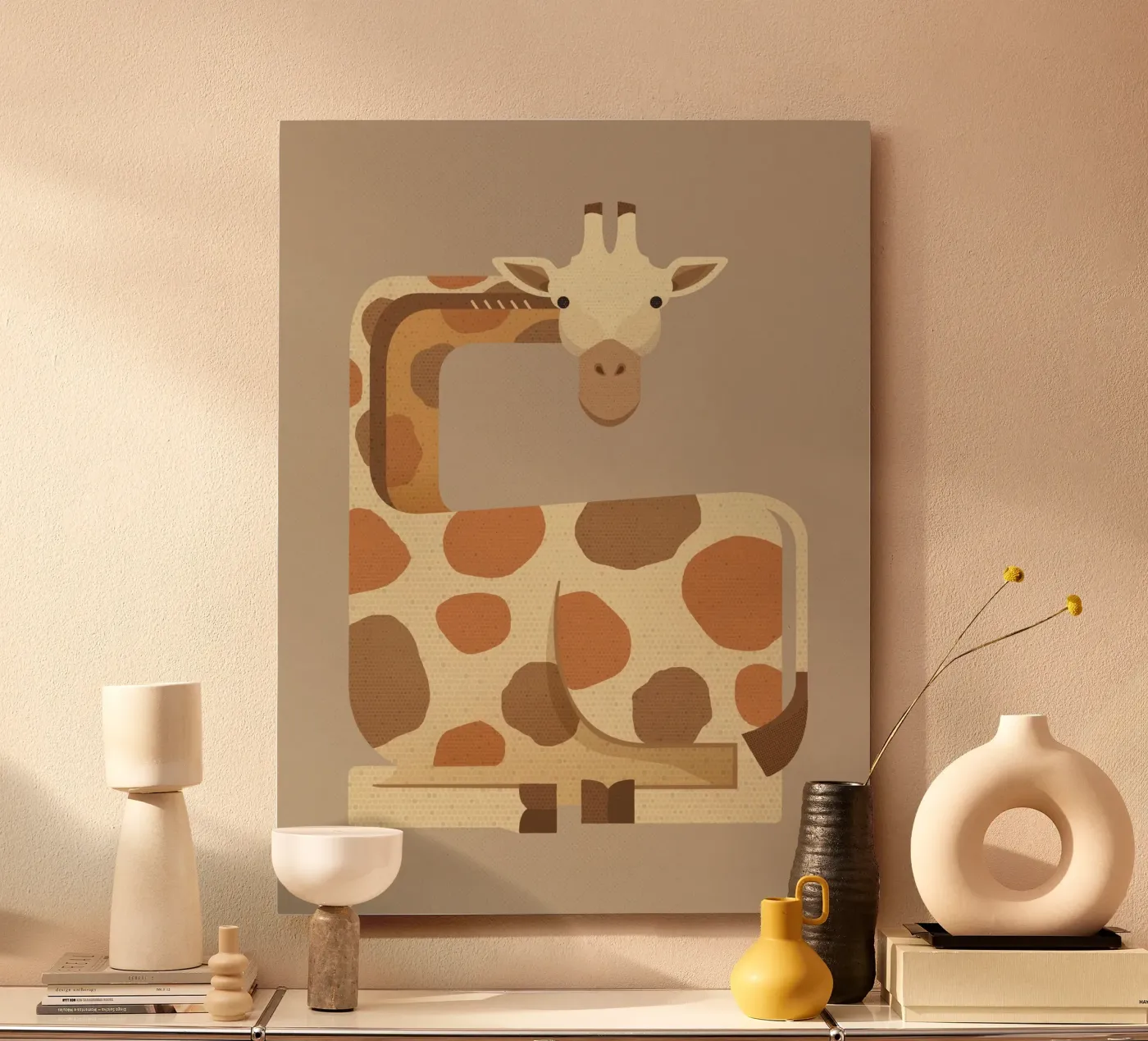 Whimsy Giraffe pannello forex da The Printed Sparrow