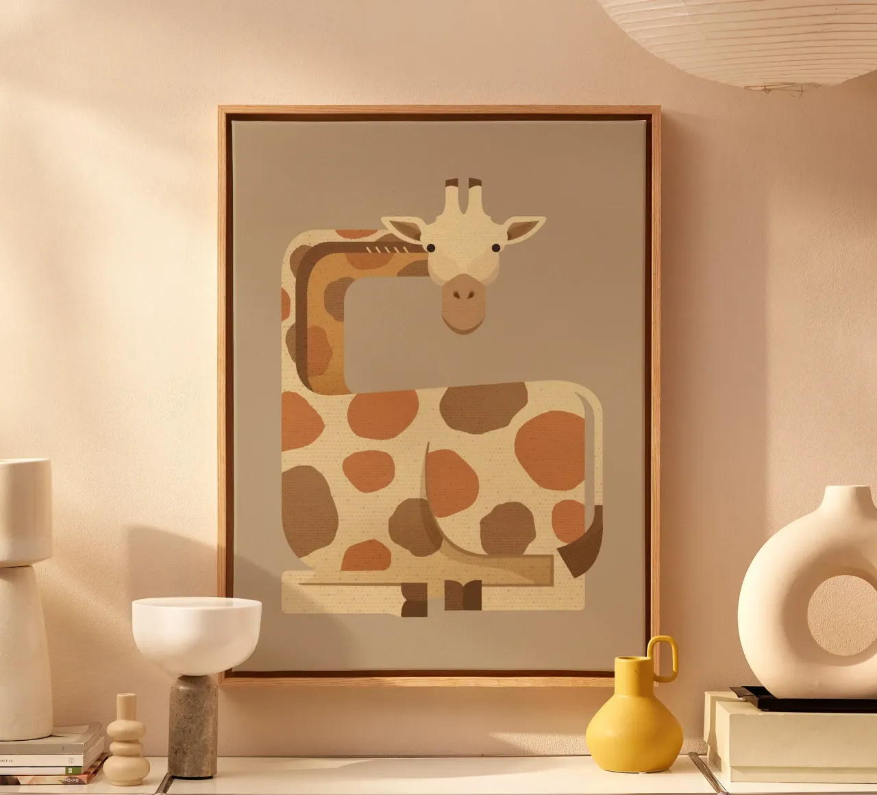 Whimsy Giraffe tela da The Printed Sparrow