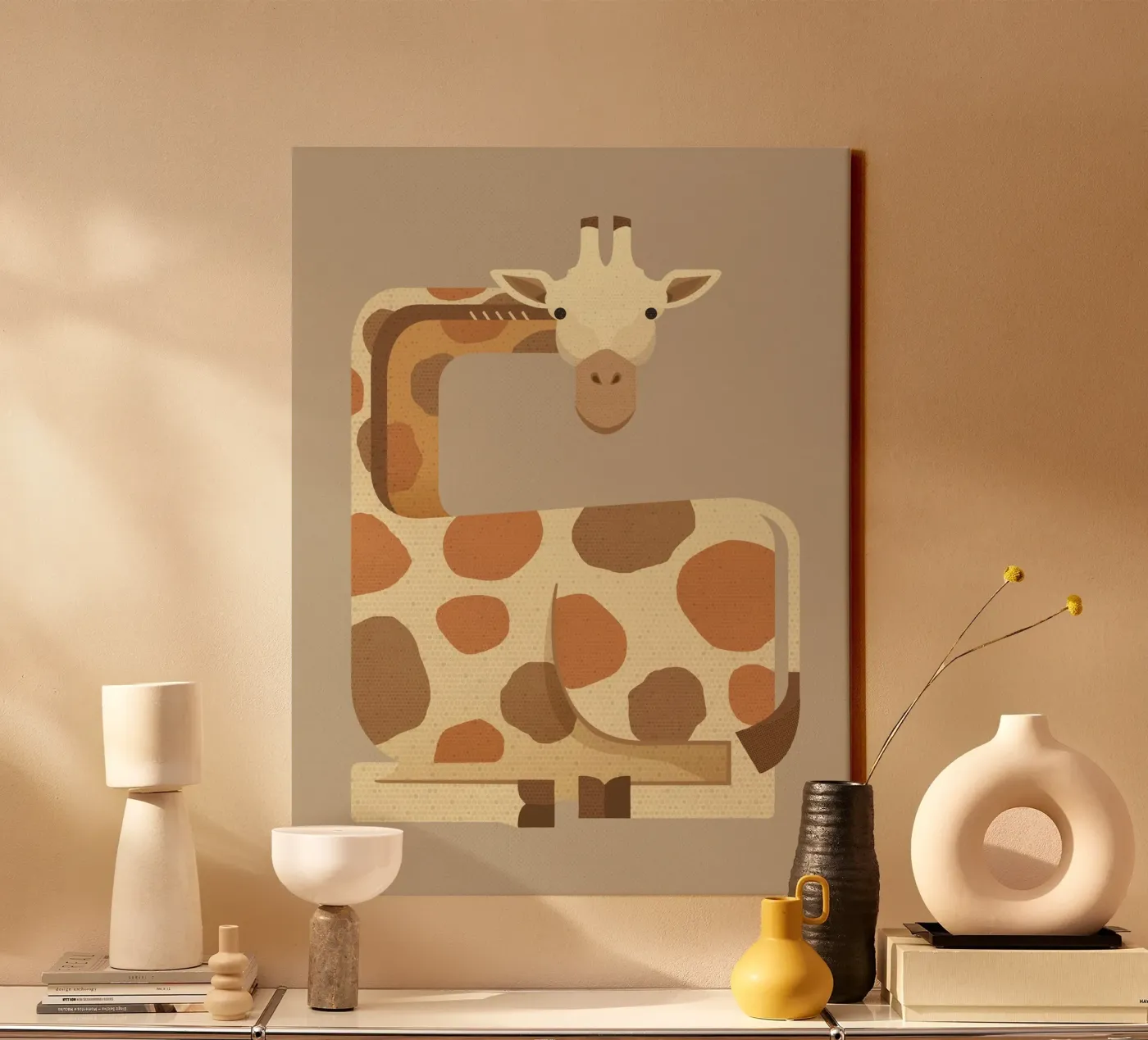 Whimsy Giraffe tela da The Printed Sparrow