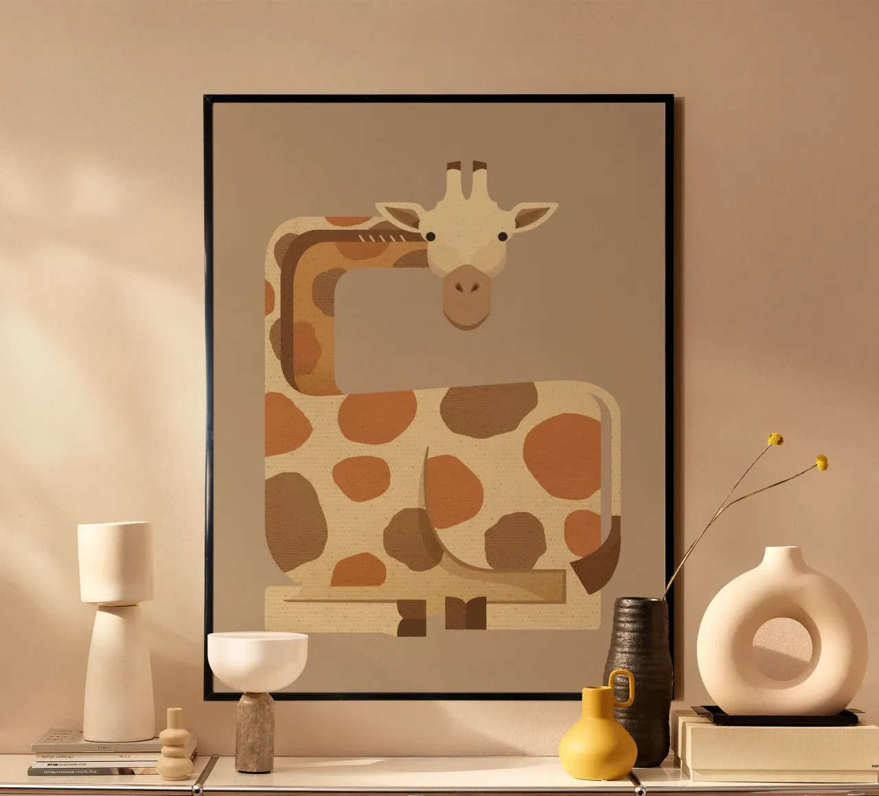 Whimsy Giraffe poster da The Printed Sparrow
