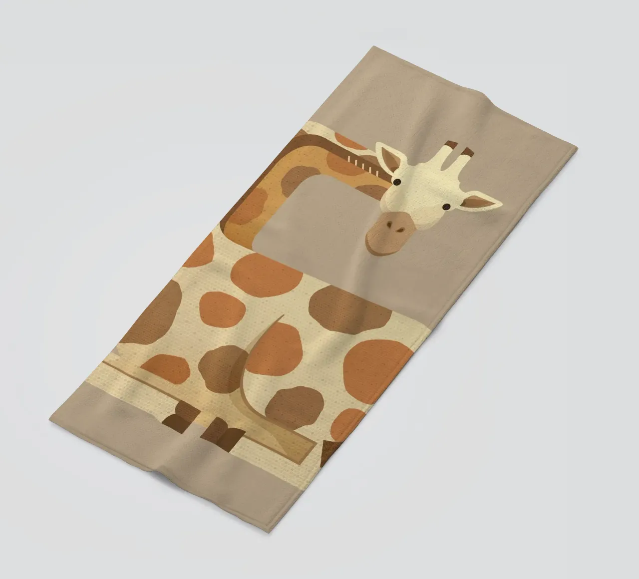 Whimsy Giraffe telo mare da The Printed Sparrow