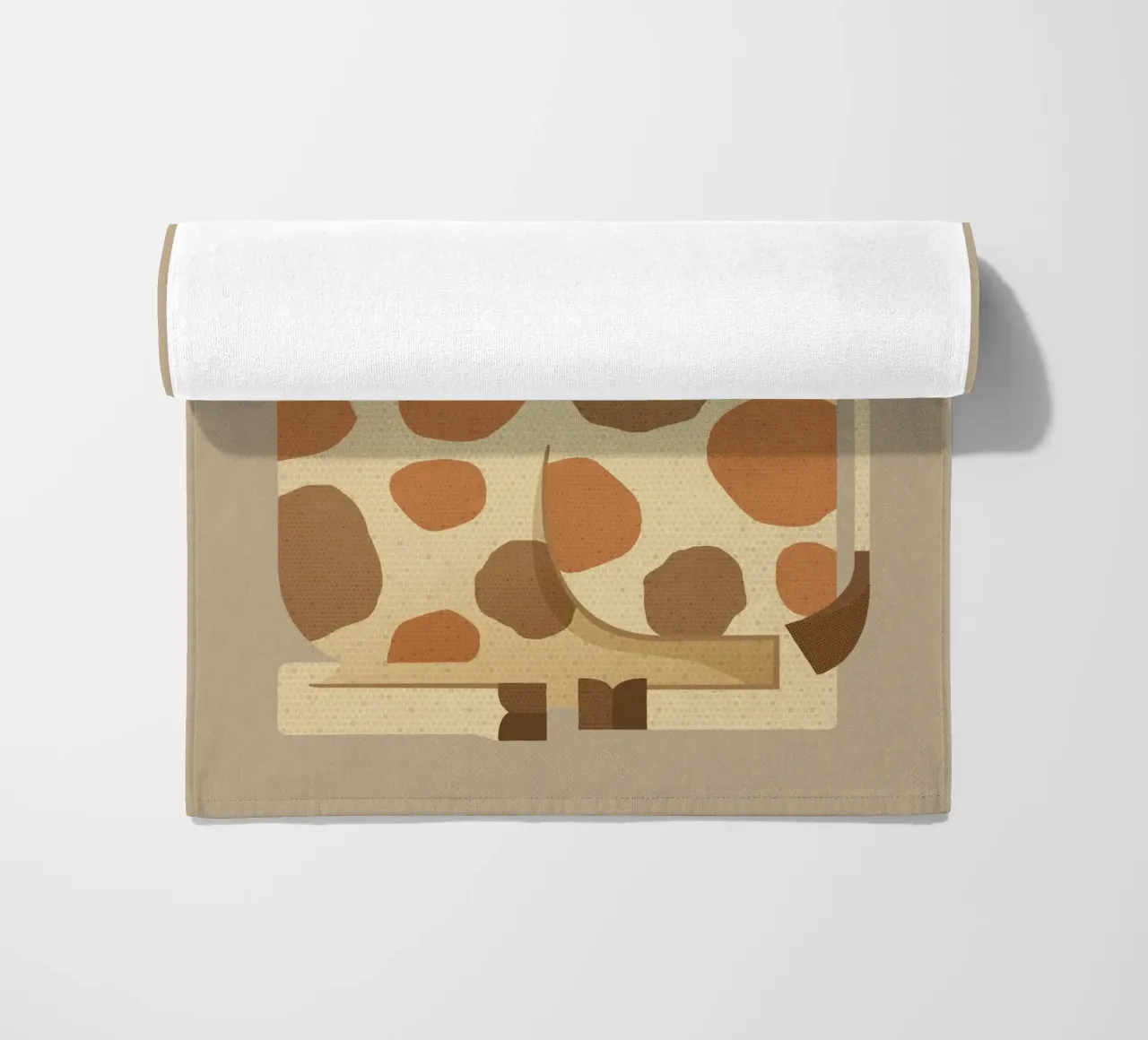 Whimsy Giraffe telo mare da The Printed Sparrow