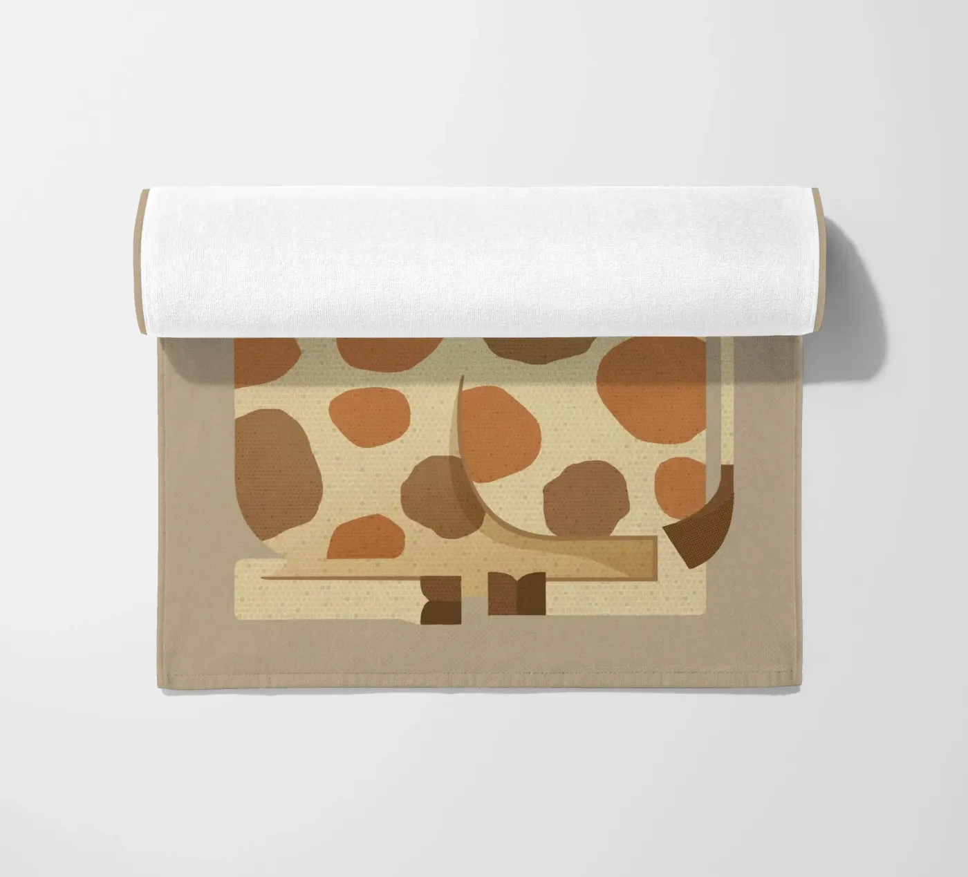 Whimsy Giraffe telo mare da The Printed Sparrow