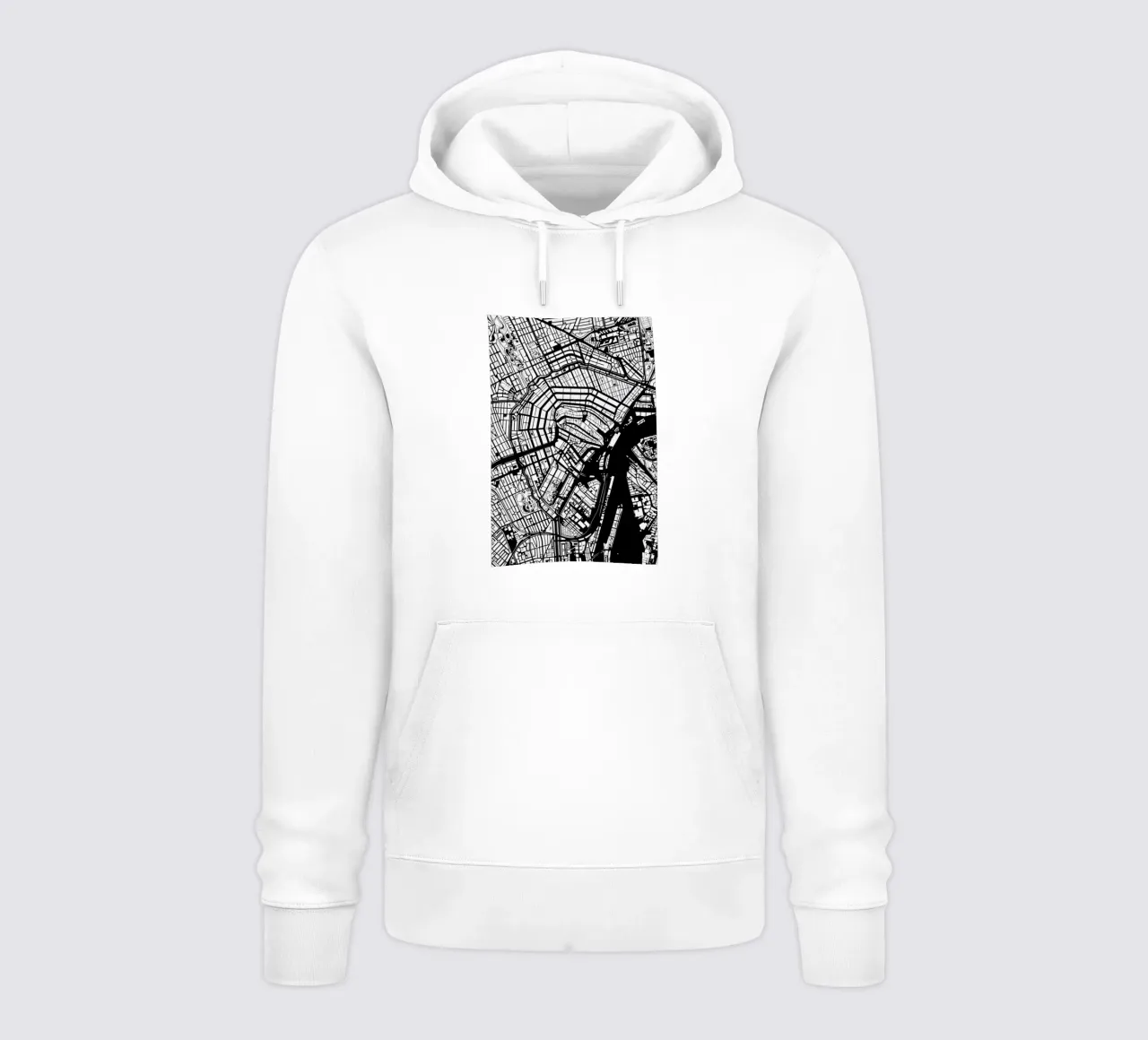 Amsterdam Black And White felpa con cappuccio da Planos Urbanos