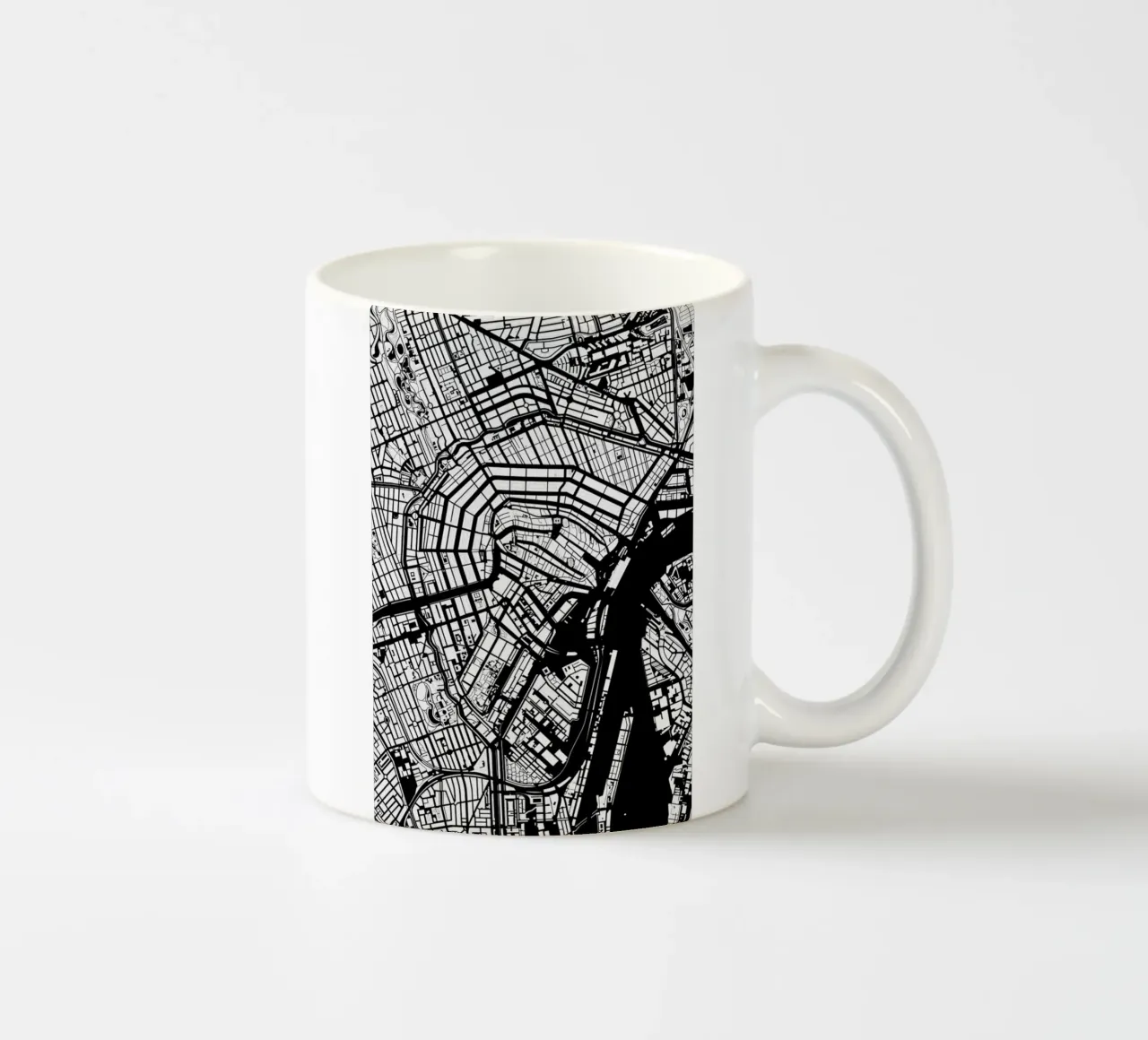 Amsterdam Black And White tazza in ceramica da Planos Urbanos