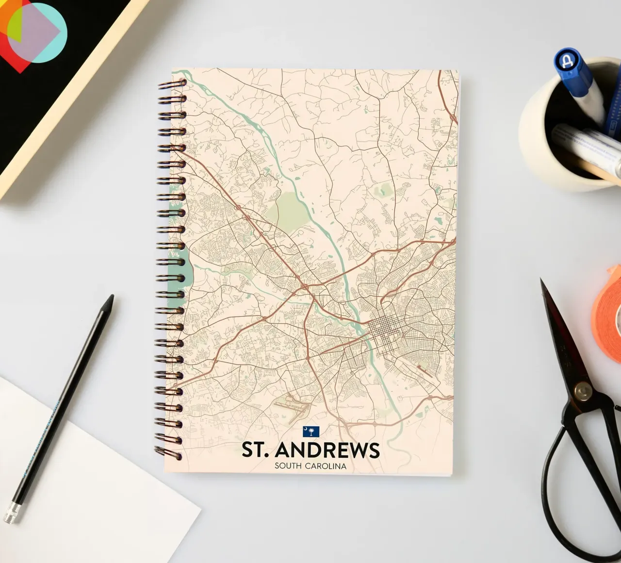 St Andrews SC spiral notebook by Jacob W MICKELSON