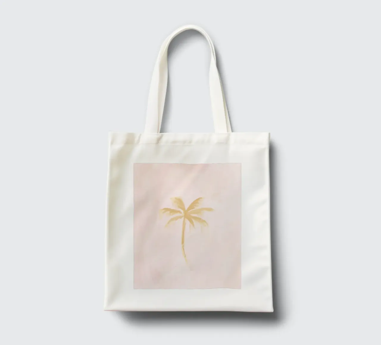Rosa pastello Boho Coastal Island Coconut Palm Tree astratto borsa in juta da This Wild Soul - Illustration