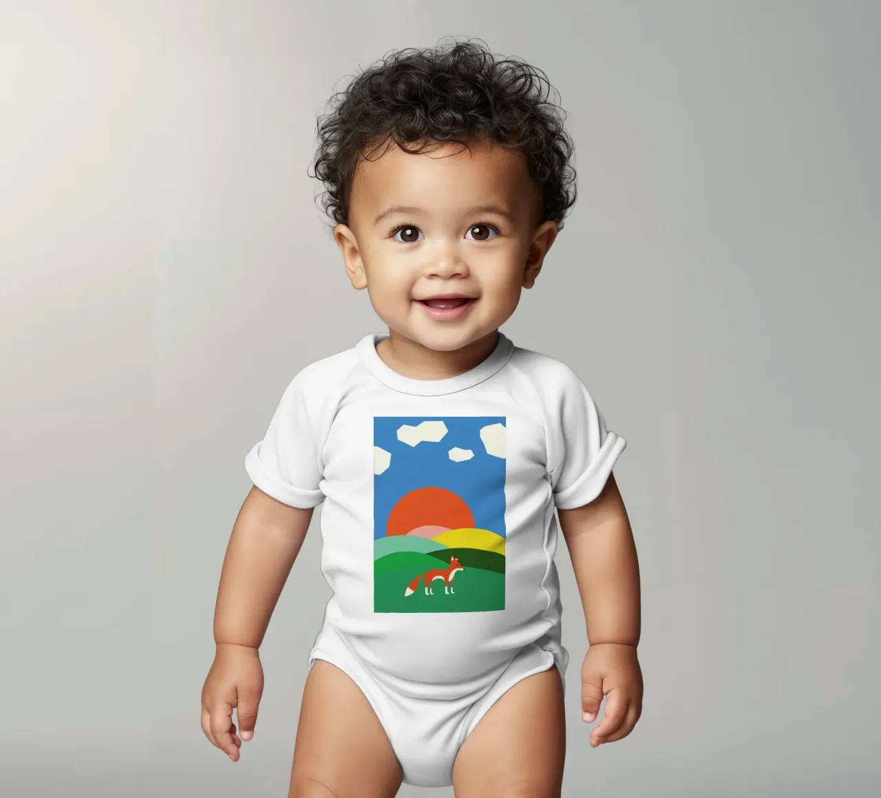Fox and Field body neonato maniche corte da Rosi Feist