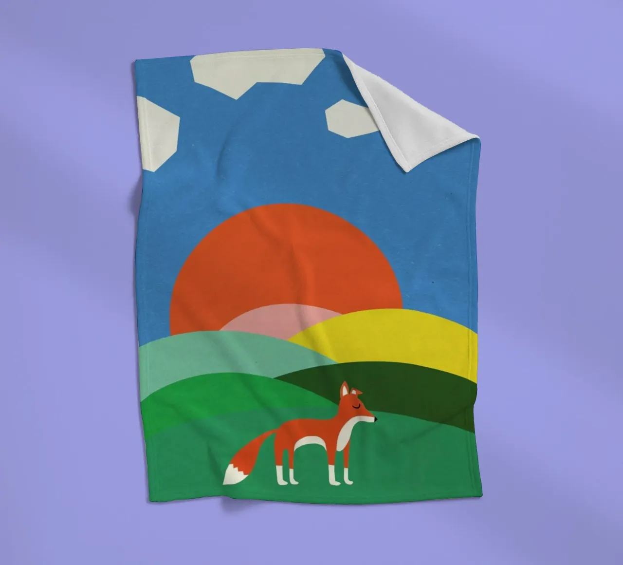 Fox and Field coperta in pile da Rosi Feist