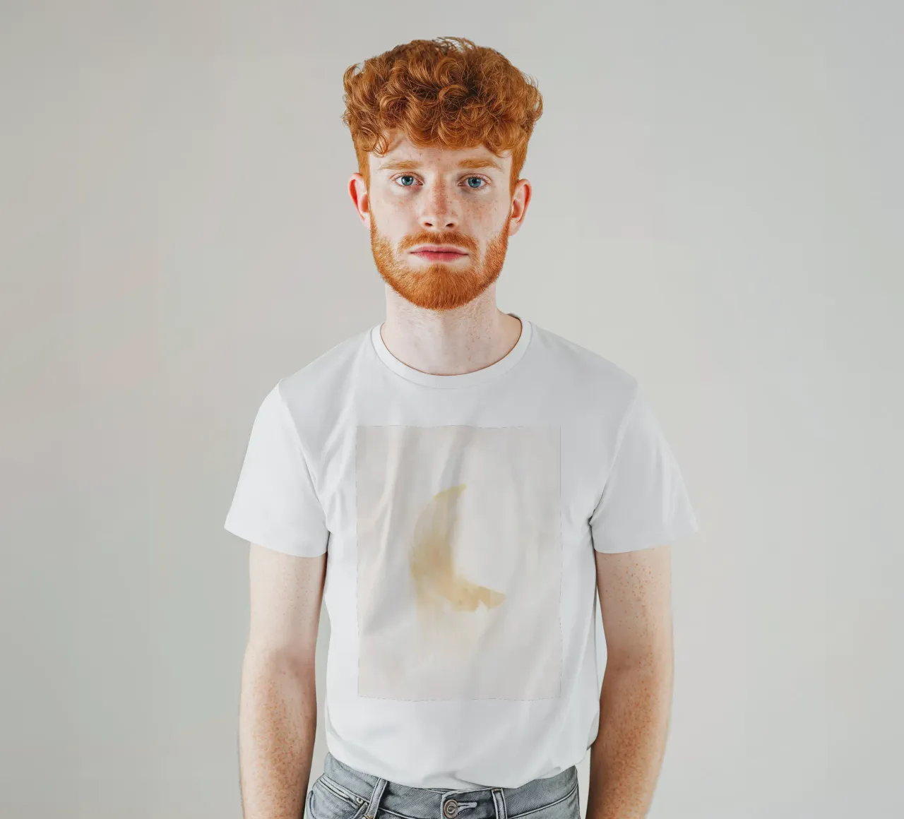 Dromerig Boho Kust Abstract Halve Maan Wit Schilderij t-shirt van This Wild Soul - Illustration