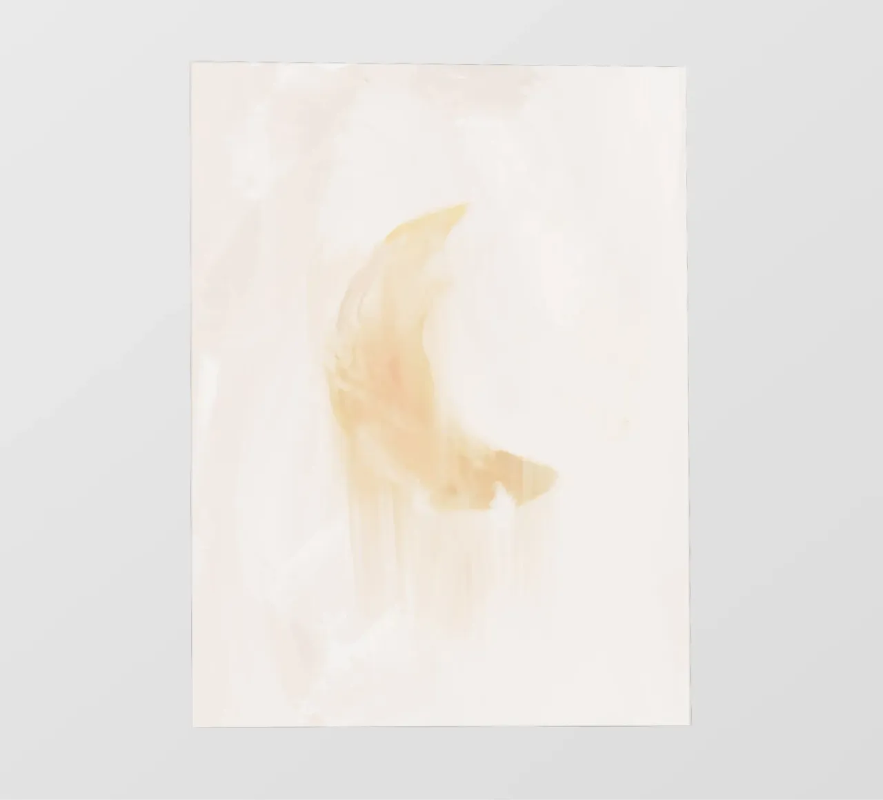 Dromerig Boho Kust Abstract Halve Maan Wit Schilderij backlit folie van This Wild Soul - Illustration