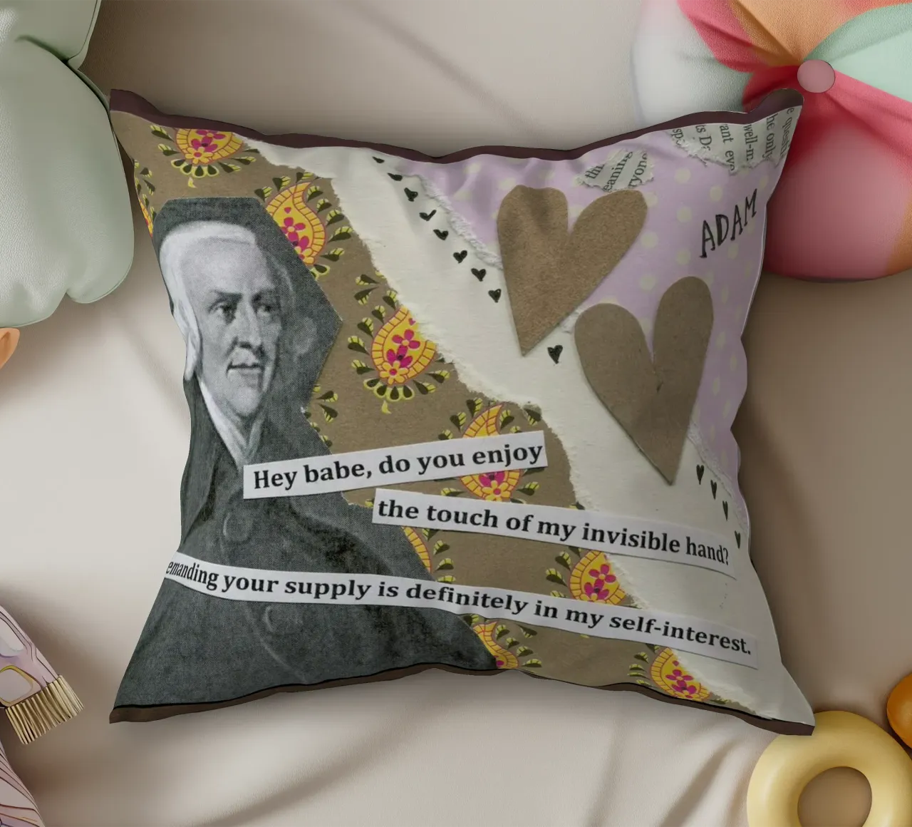 Adam Smith cuscino da The Pick-Up Theorist