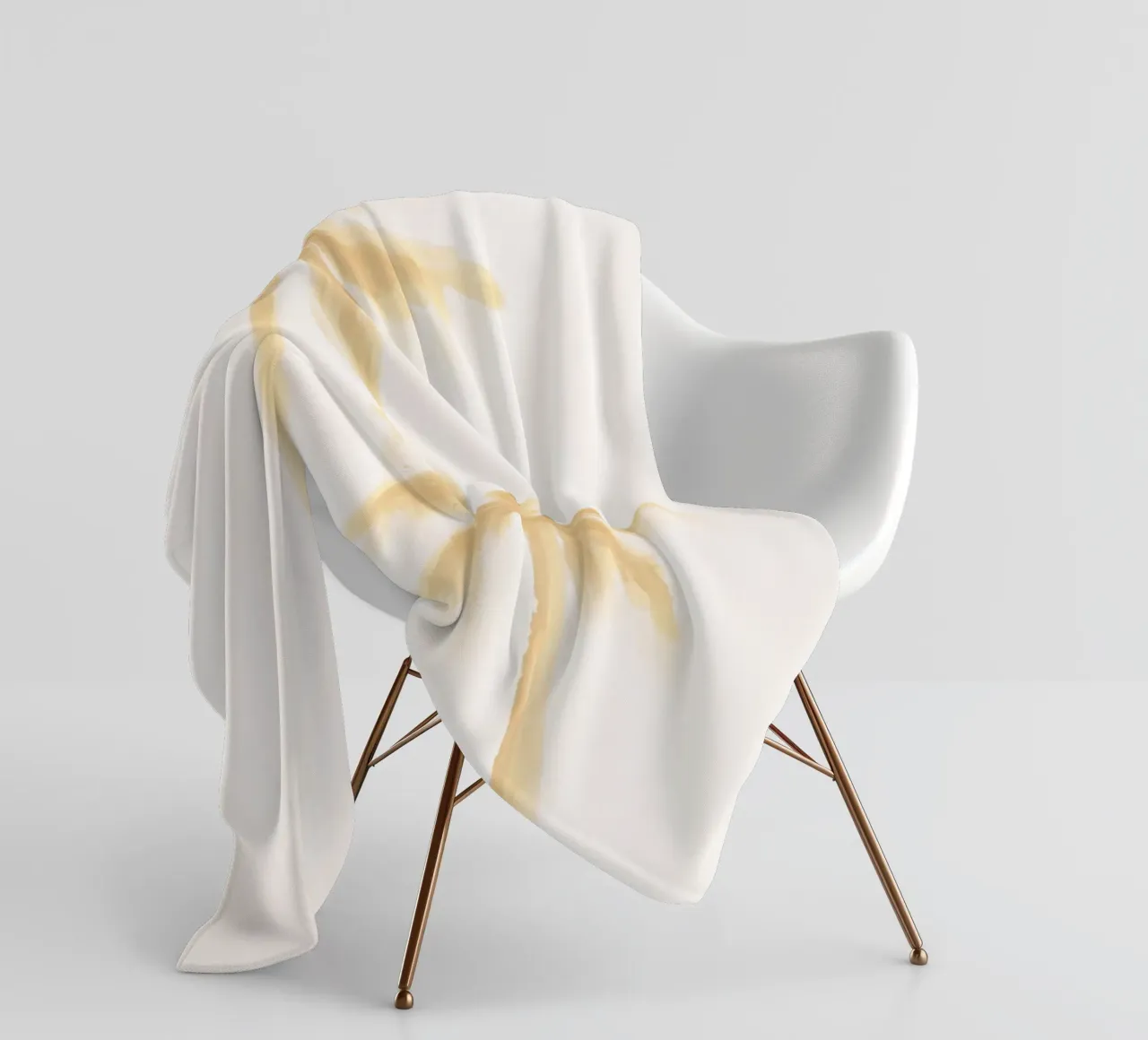 Isola sognante Boho Bianco Pastello Costiero Palme di cocco coperta in pile da This Wild Soul - Illustration