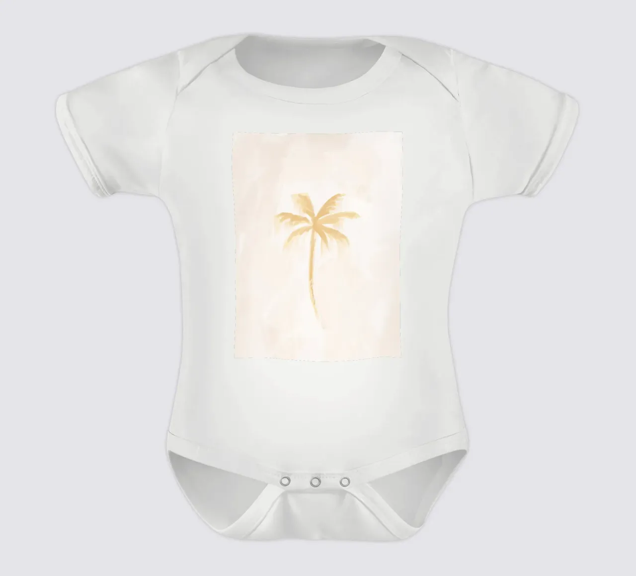 Dreamy Coastal Boho Abstract Coconut Palm Tree Island Vibes body neonato maniche corte da This Wild Soul - Illustration