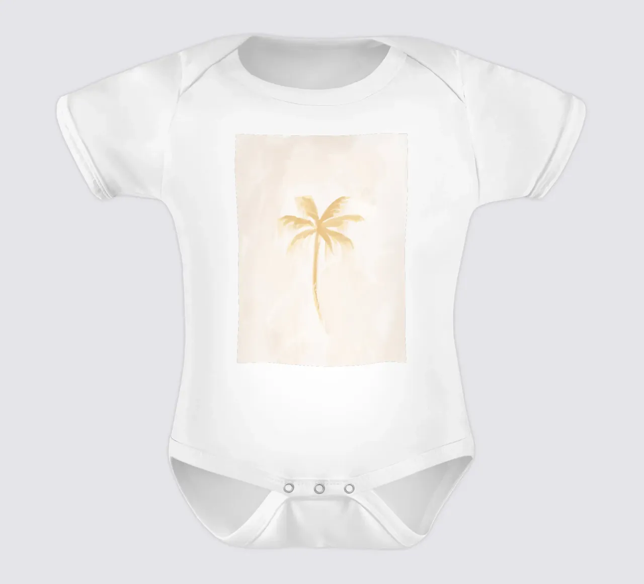 Dreamy Coastal Boho Abstract Coconut Palm Tree Island Vibes body neonato maniche corte da This Wild Soul - Illustration