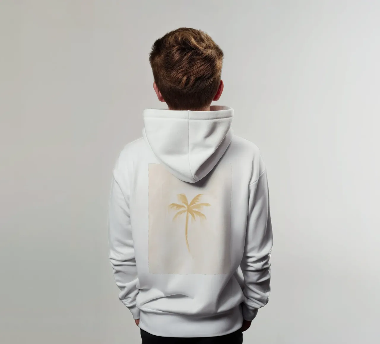 Dreamy Coastal Boho Abstract Coconut Palm Tree Island Vibes felpa bambino con cappuccio da This Wild Soul - Illustration