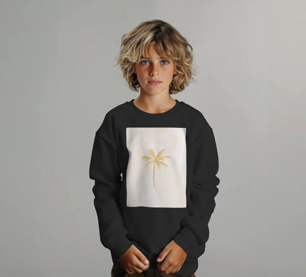 Dreamy Coastal Boho Abstract Coconut Palm Tree Island Vibes felpa bambino da This Wild Soul - Illustration