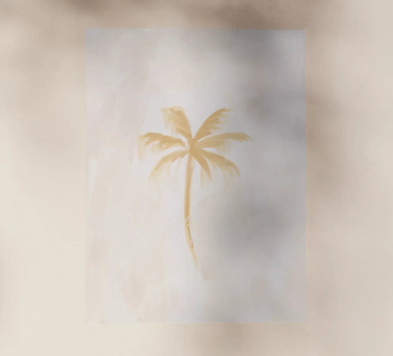 Dreamy Coastal Boho Abstract Coconut Palm Tree Island Vibes pellicola backlit da This Wild Soul - Illustration
